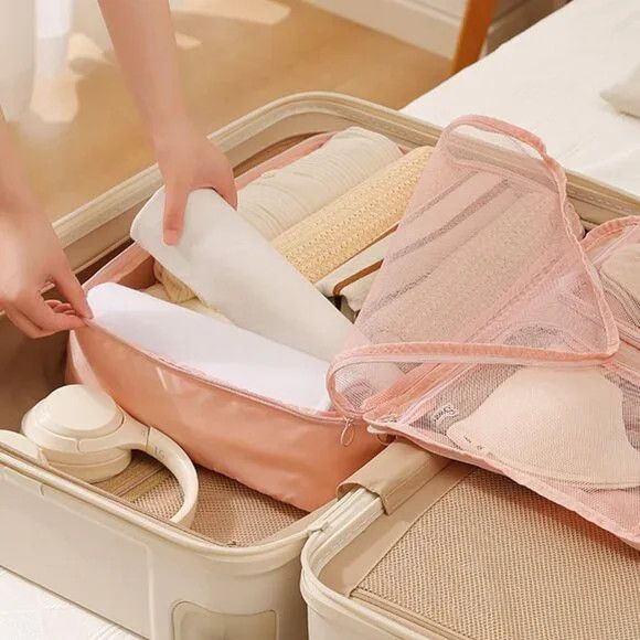 Other Blush Pink Travel Packing Organizer Size ONE SIZE - 2 Thumbnail