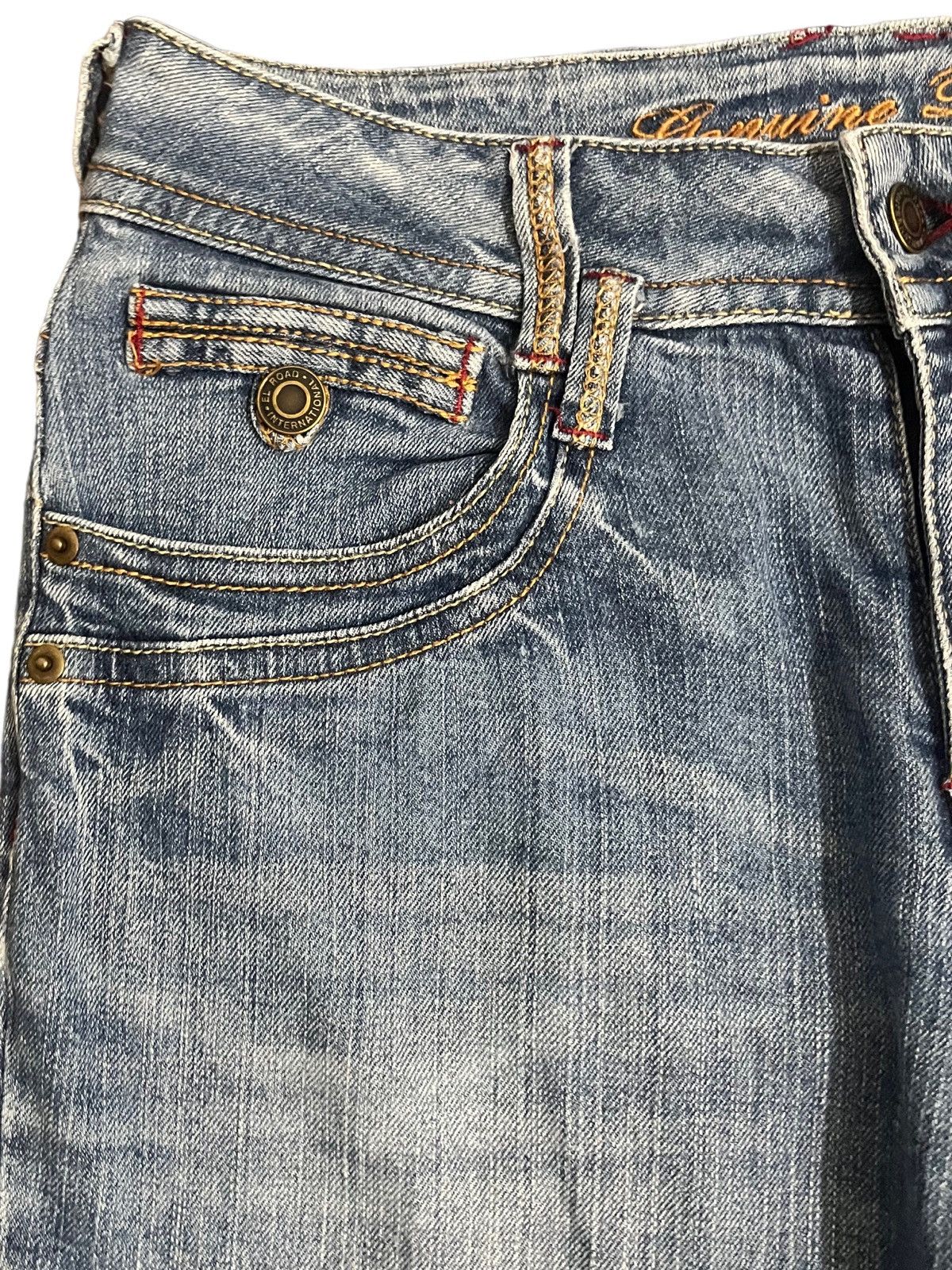 Yasuyuki Ishii Vintage El Road Flare Denim Size US 30 / EU 46 - 4 Thumbnail