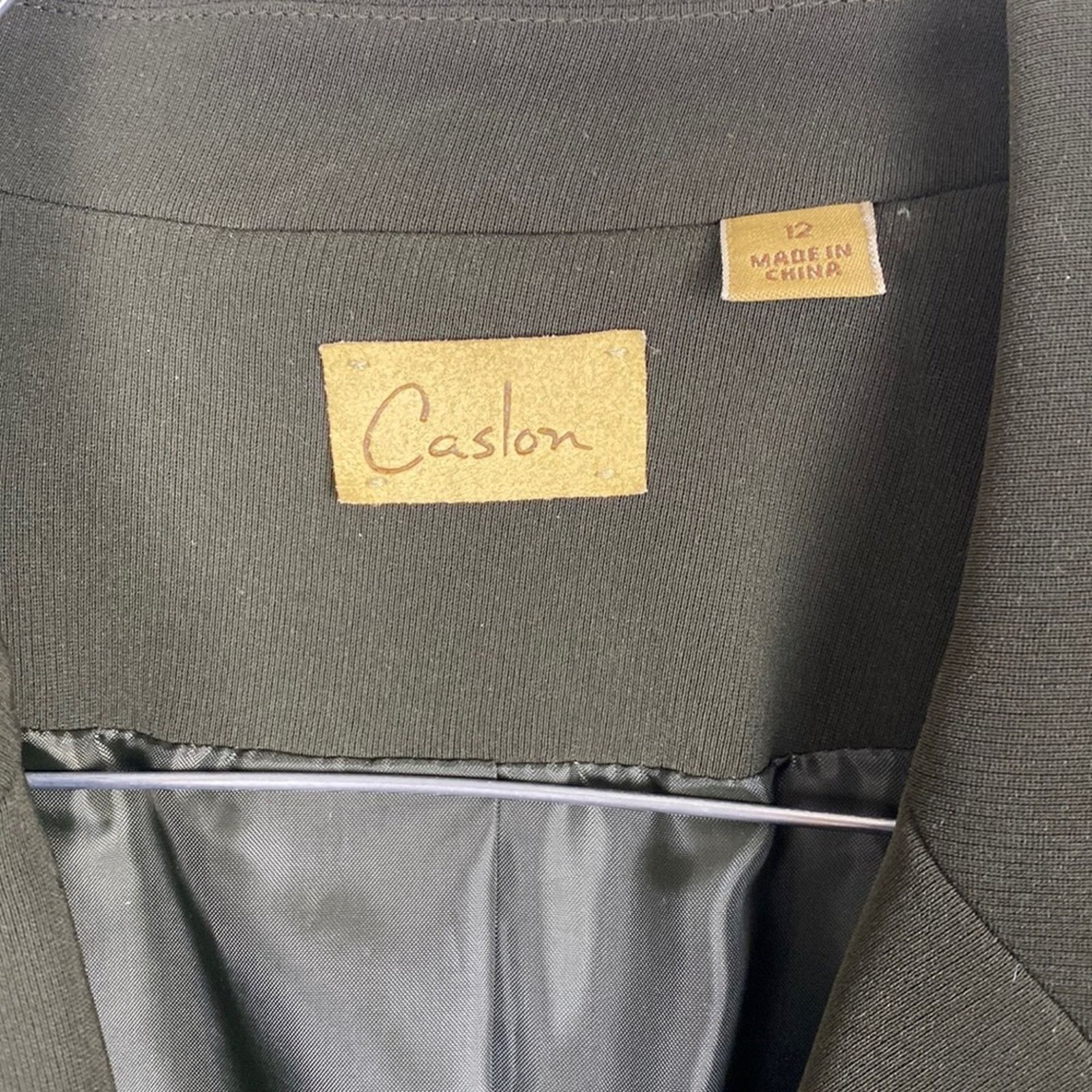 Other Caslon Suit Jacket Vintage 90's oversize Blazer Green 12 Size XL / US 12-14 / IT 48-50 - 3 Thumbnail
