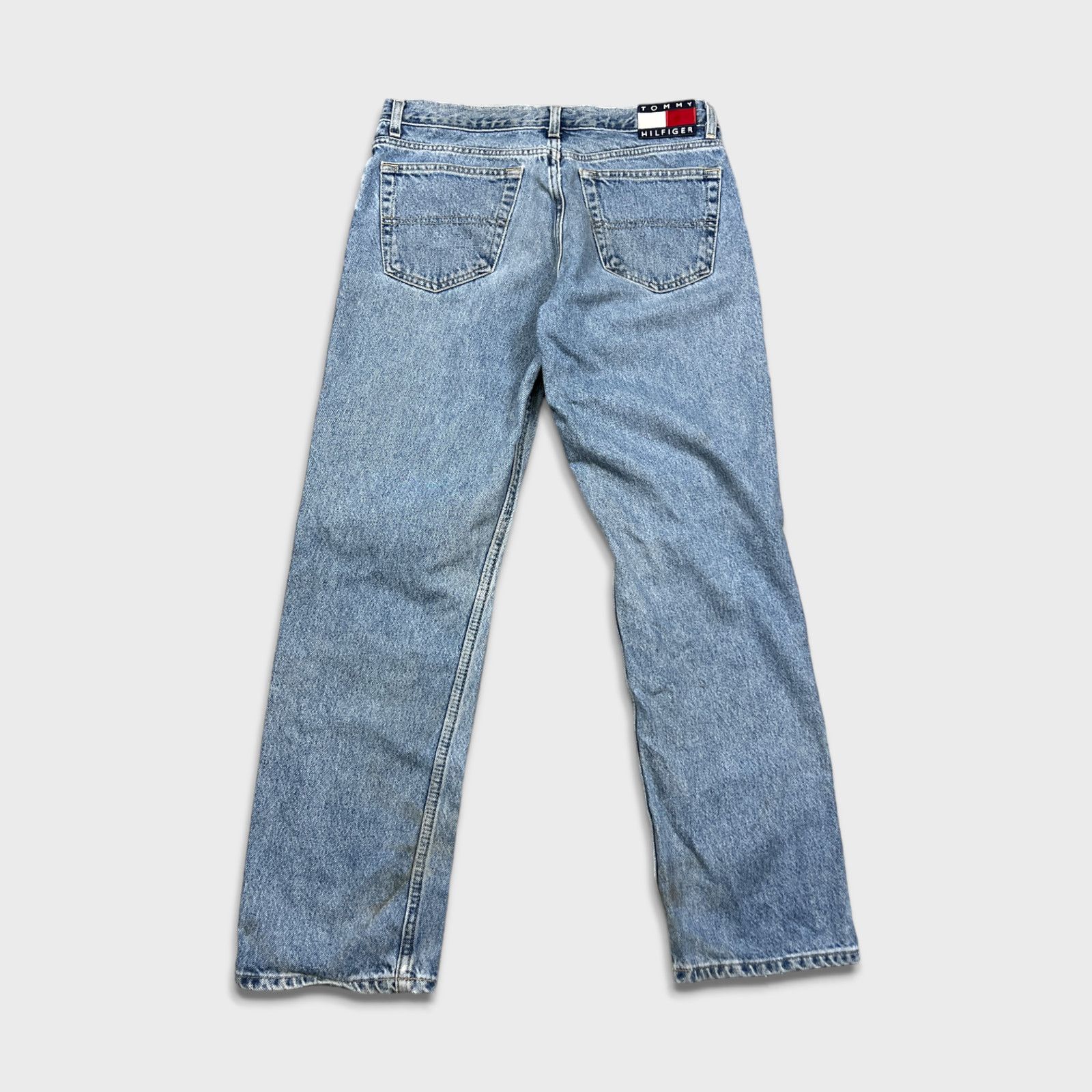 Tommy Hilfiger × Vintage Vintage 90s Tommy Hilfiger Jeans 32x29 Straight Denim Pants Size US 32 / EU 48 - 7 Thumbnail