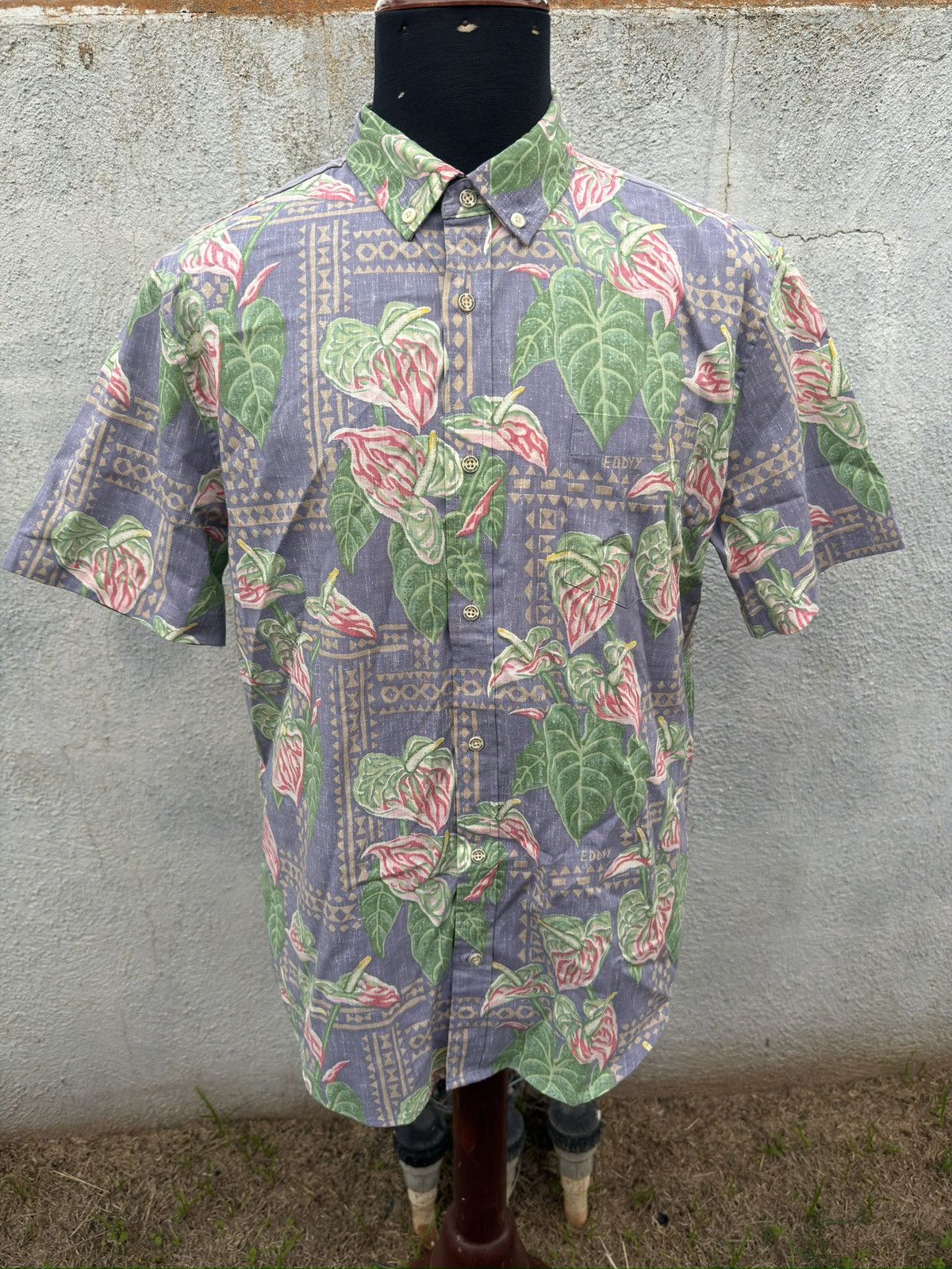 Reyn Spooner New Reyn Spooner Tailored Hawaiian Purple Eddy Y Men's L Size US L / EU 52-54 / 3 - 1 Thumbnail