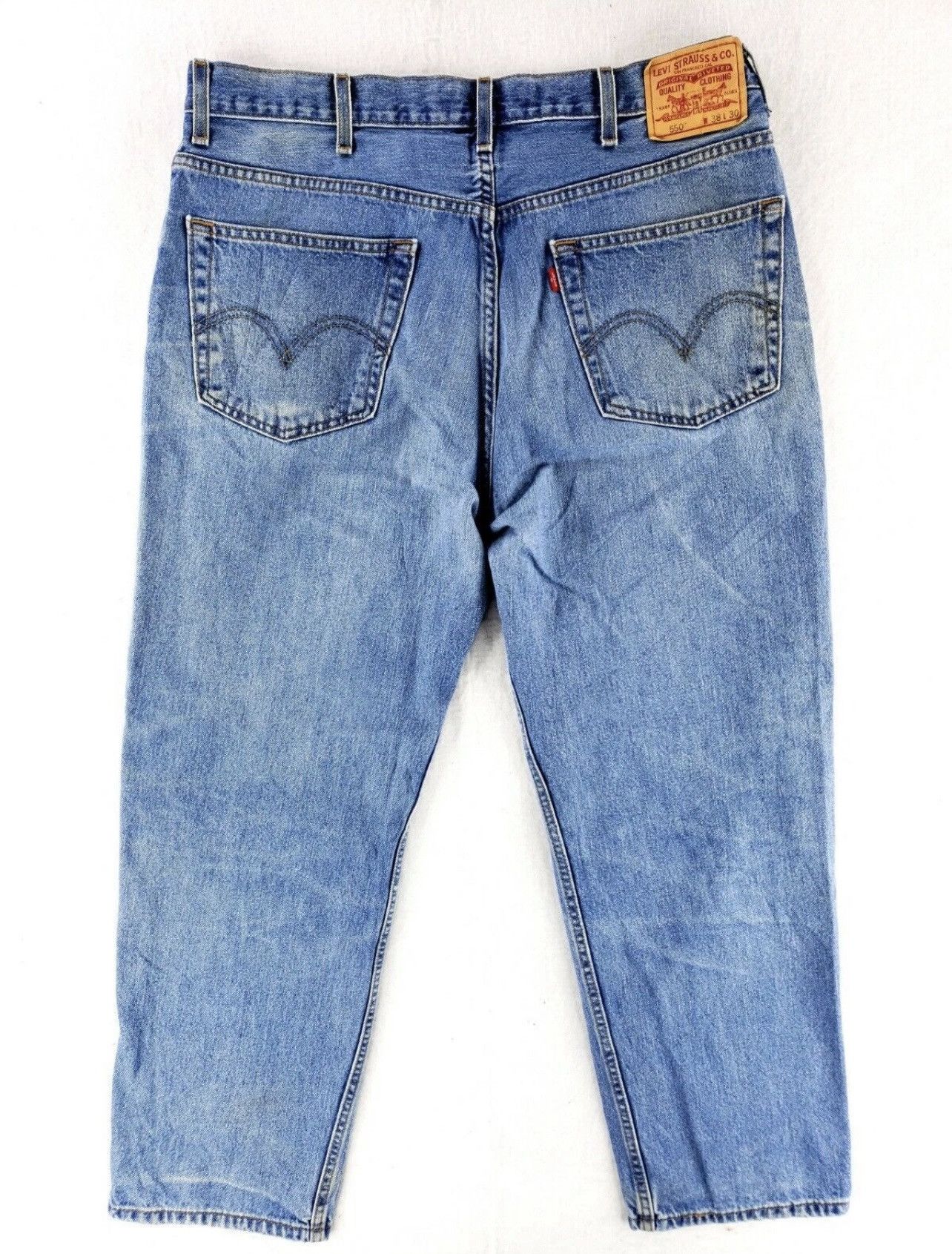 Levi's Levi’s Vintage 550 38x30 Faded Jeans (90s) Size US 38 / EU 54 - 2 Thumbnail