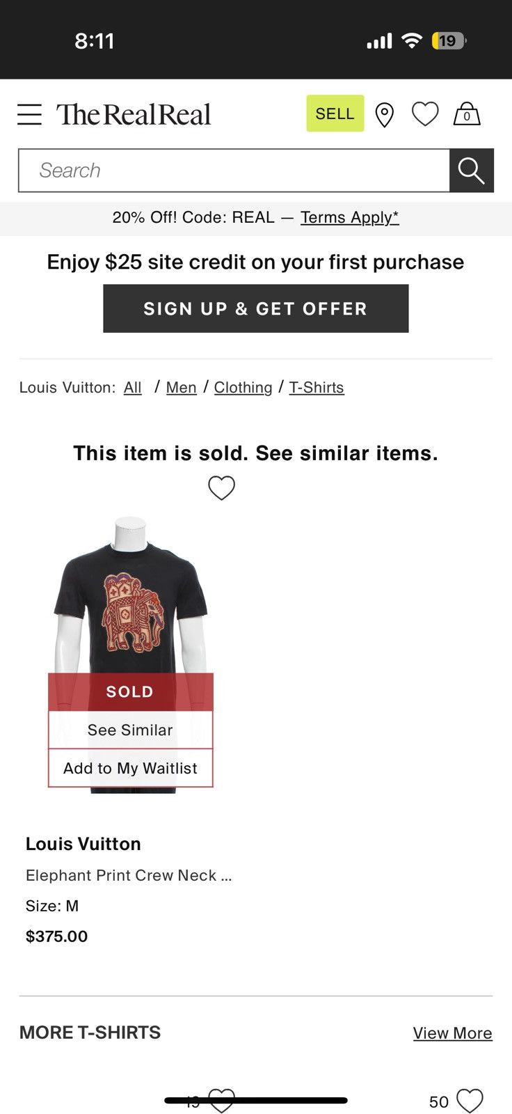 Louis Vuitton SS2015 Louis Vuitton Brown Elephant Monogram Tshirt Size US S / EU 44-46 / 1 - 2 Thumbnail