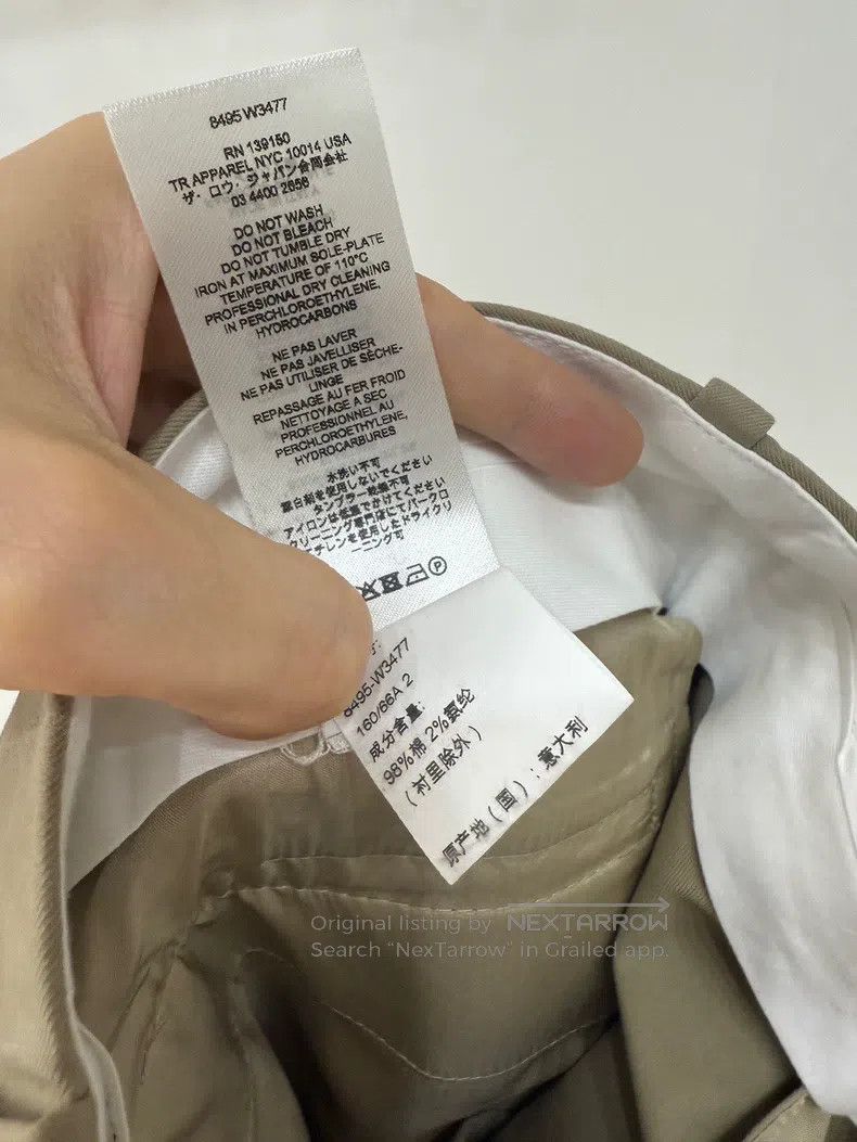 The Row The Row size 2 New Khaki Straight suit pant Size 25" / US 0 / IT 36 - 7 Thumbnail