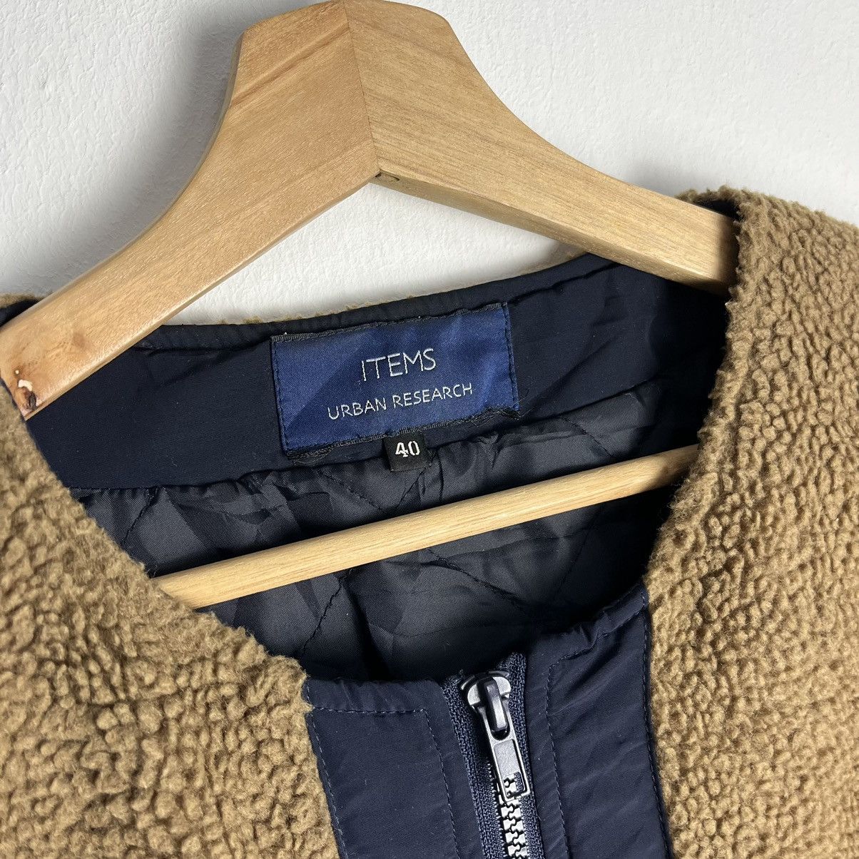 Japanese Brand URBAN RESEARCH HYBRID FLEECE SHERPA BOMBER JACKET Size US M / EU 48-50 / 2 - 4 Thumbnail