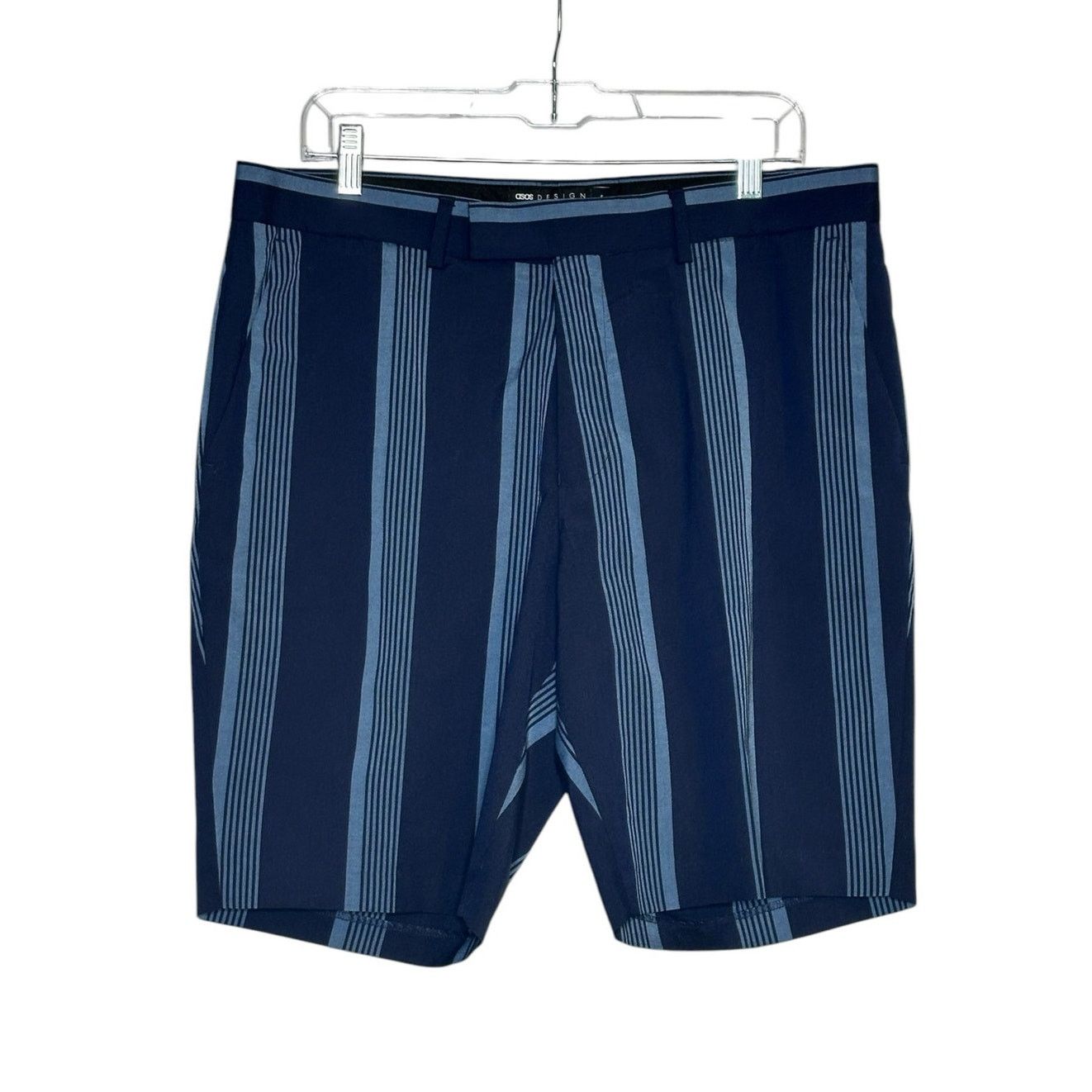 Asos Asos blue striped casual shorts size 36 Size US 36 / EU 52 - 9 Thumbnail
