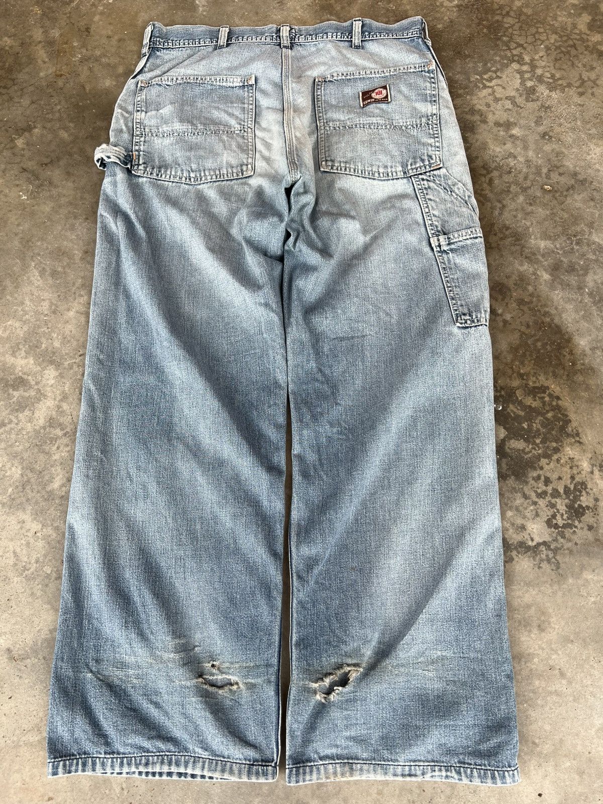 Edwin × If Six Was Nine × Japanese Brand 💥Baggy💥Vintage Edwin 101 Union Made Carpenter Distress Jeans Size US 33 - 2 Thumbnail