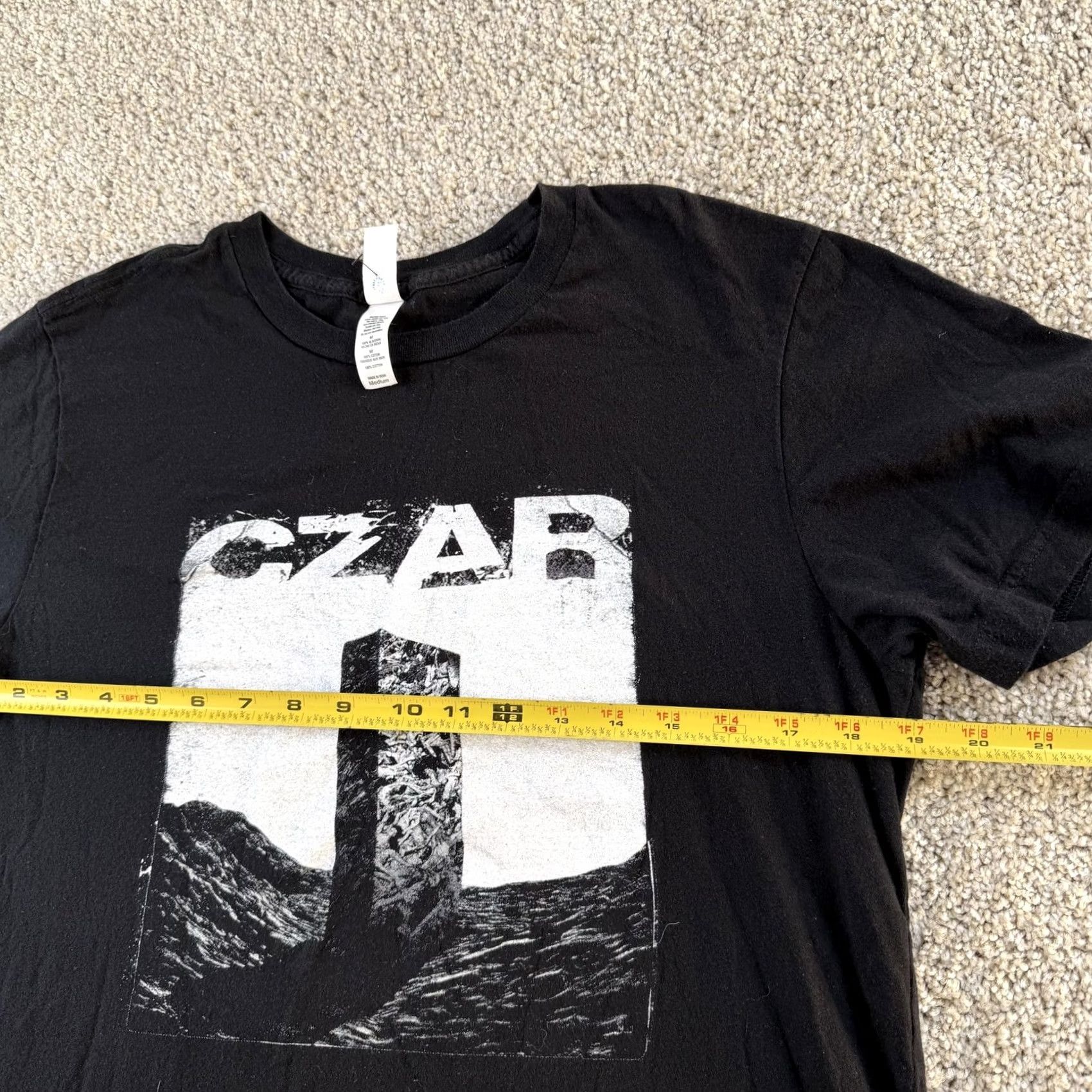 Vintage Canvas Czar Shirt Mens Medium Black Monolith Graphic Print Tee T-Shirt Size US M / EU 48-50 / 2 - 6 Thumbnail