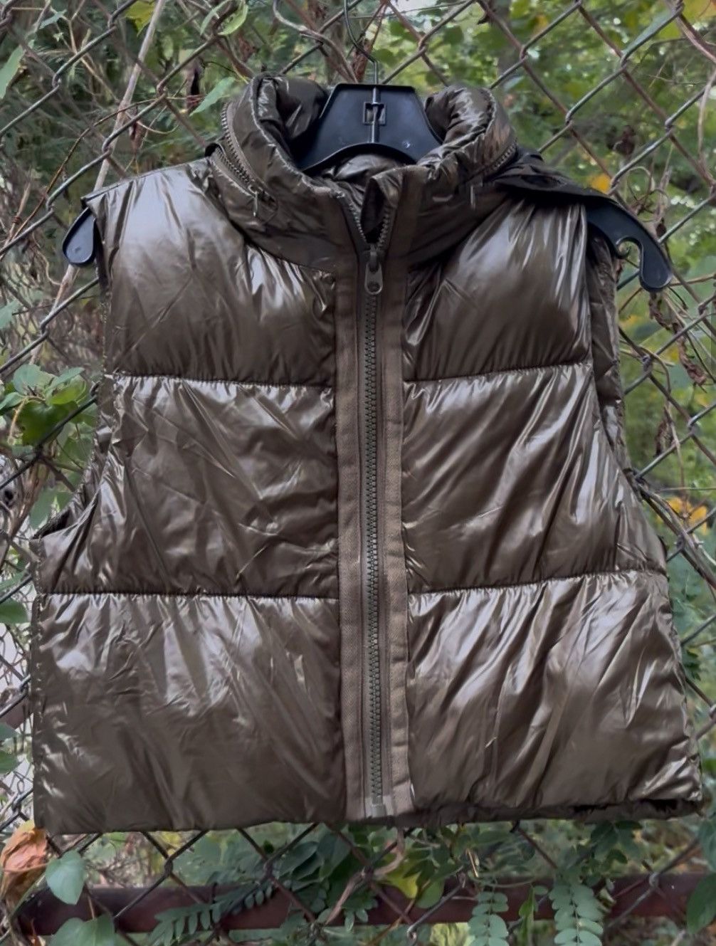ZAPA ZARA Shiny Down Puffer Vest — Bronze Brown / Size XS Size XS / US 0-2 / IT 36-38 - 1 Thumbnail