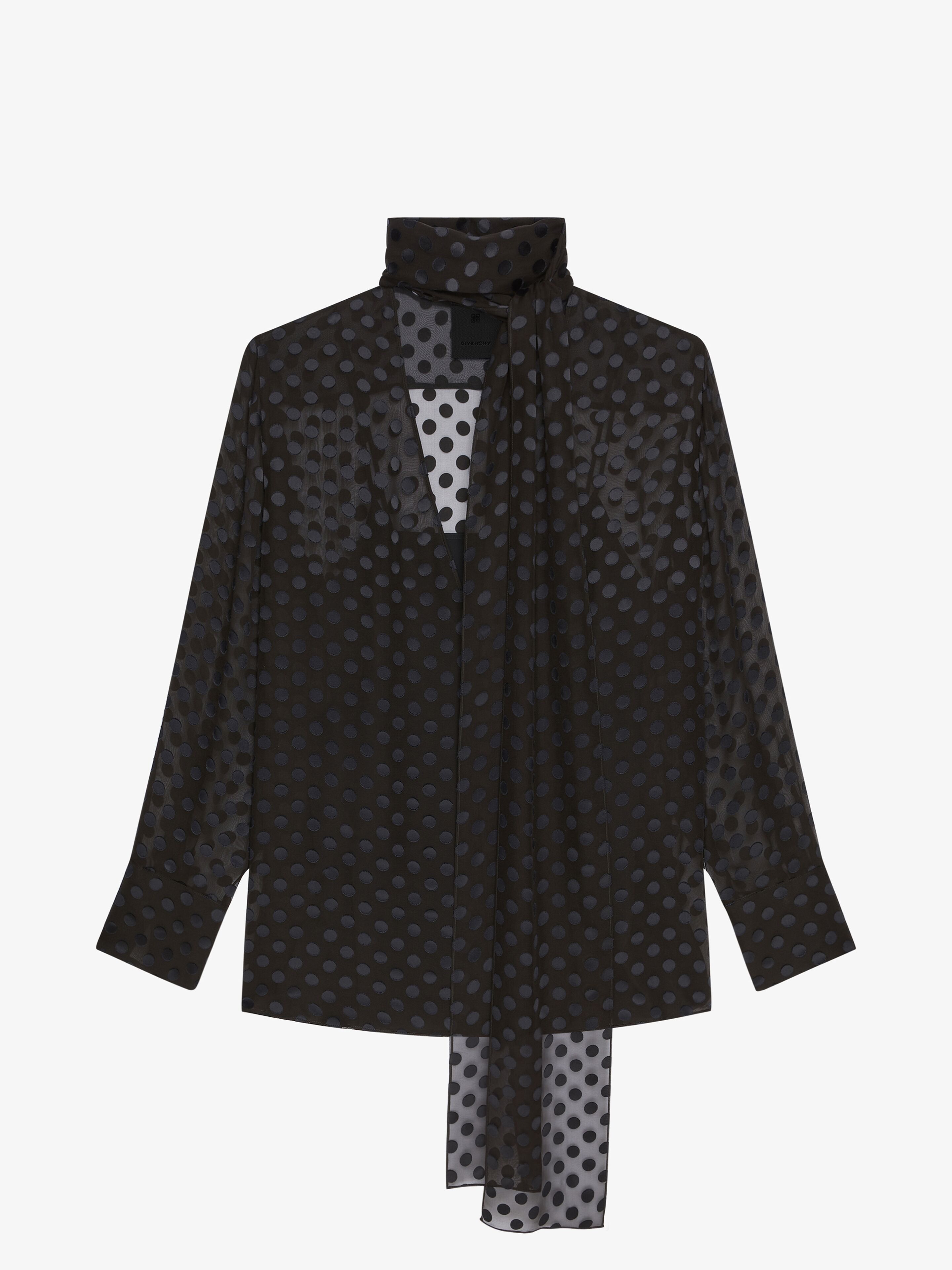 Givenchy o1w1db10325 Lavaliere Shirt in Black Size M / US 6-8 / IT 42-44 - 1 Thumbnail