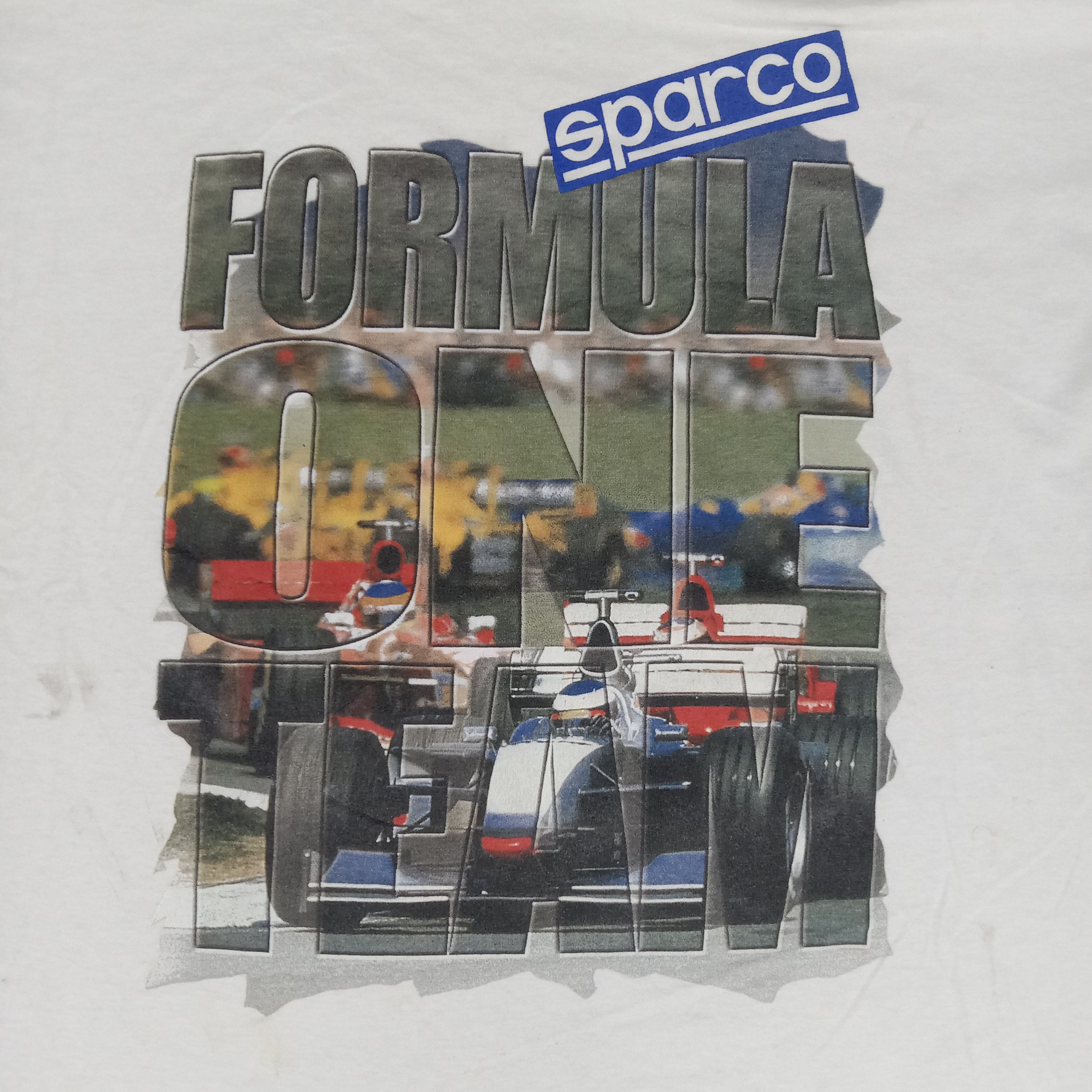 Vintage Sparco Formula One Team Racing Circuit Tshirt Size US XXL / EU 58 / 5 - 2 Thumbnail
