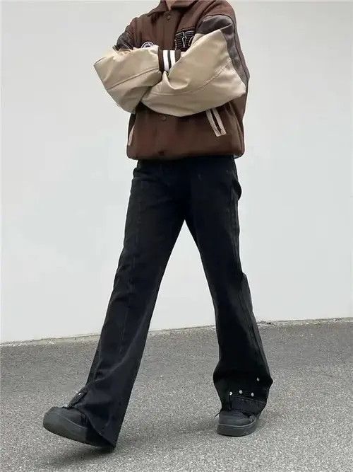 VIBE Casual Loose Denim Trousers Size US 32 / EU 48 - 3 Thumbnail