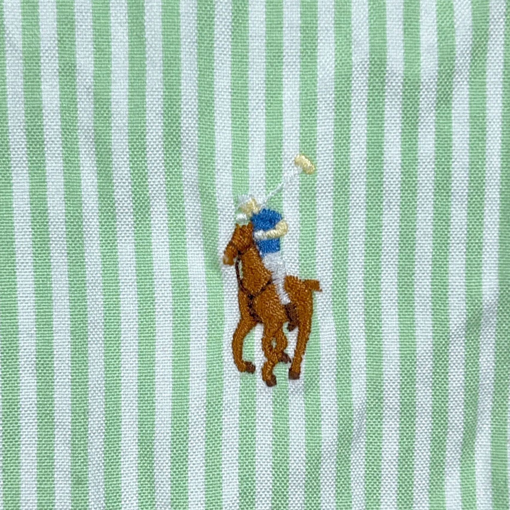 Ralph Lauren Ralph Lauren Shirt Men XL Green Classic Fit Button Up University Stripe 17.5 32 Size US XL / EU 56 / 4 - 4 Thumbnail