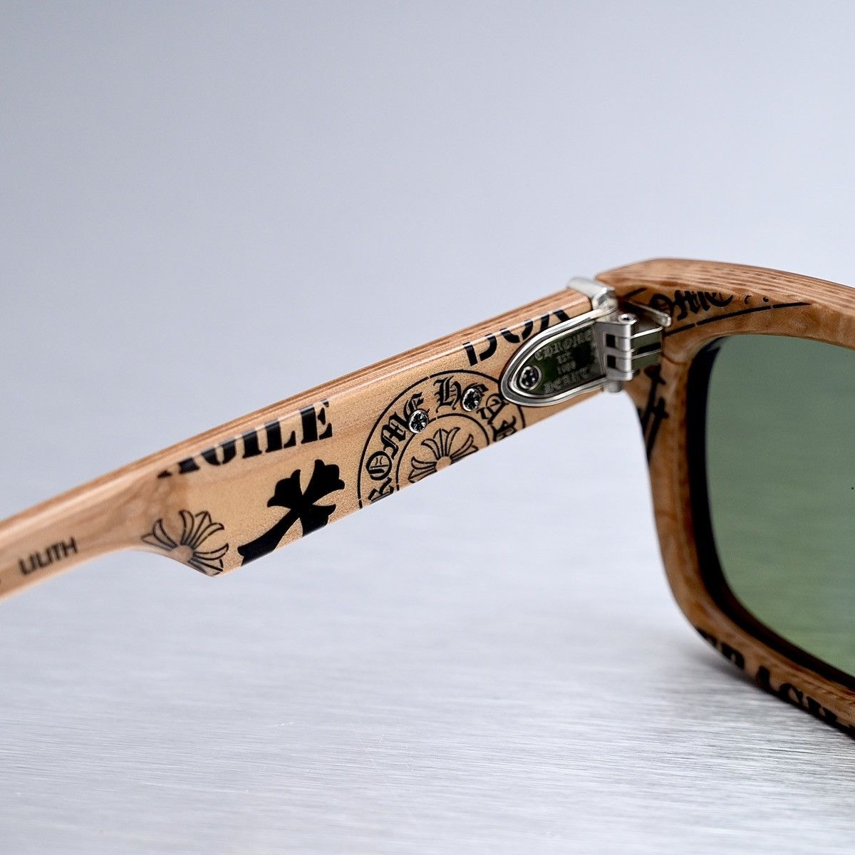 Chrome Hearts ‼️ CHROME HEARTS LILITH WOOD PLYWOOD SUNGLASSES ‼️ Size ONE SIZE - 6 Thumbnail