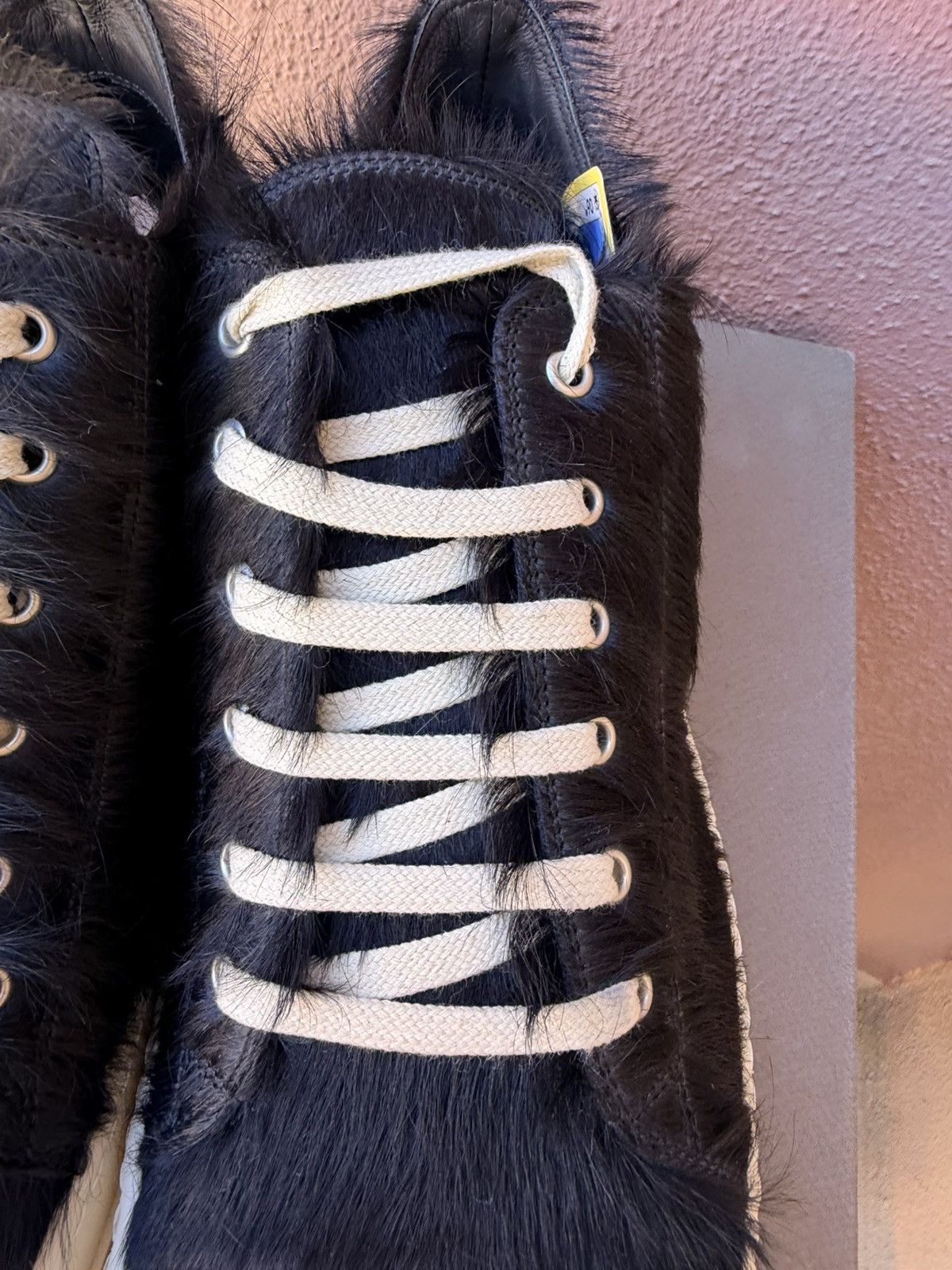 Rick Owens Rick owens low top pony hair romone Size US 14 / EU 47 - 7 Thumbnail