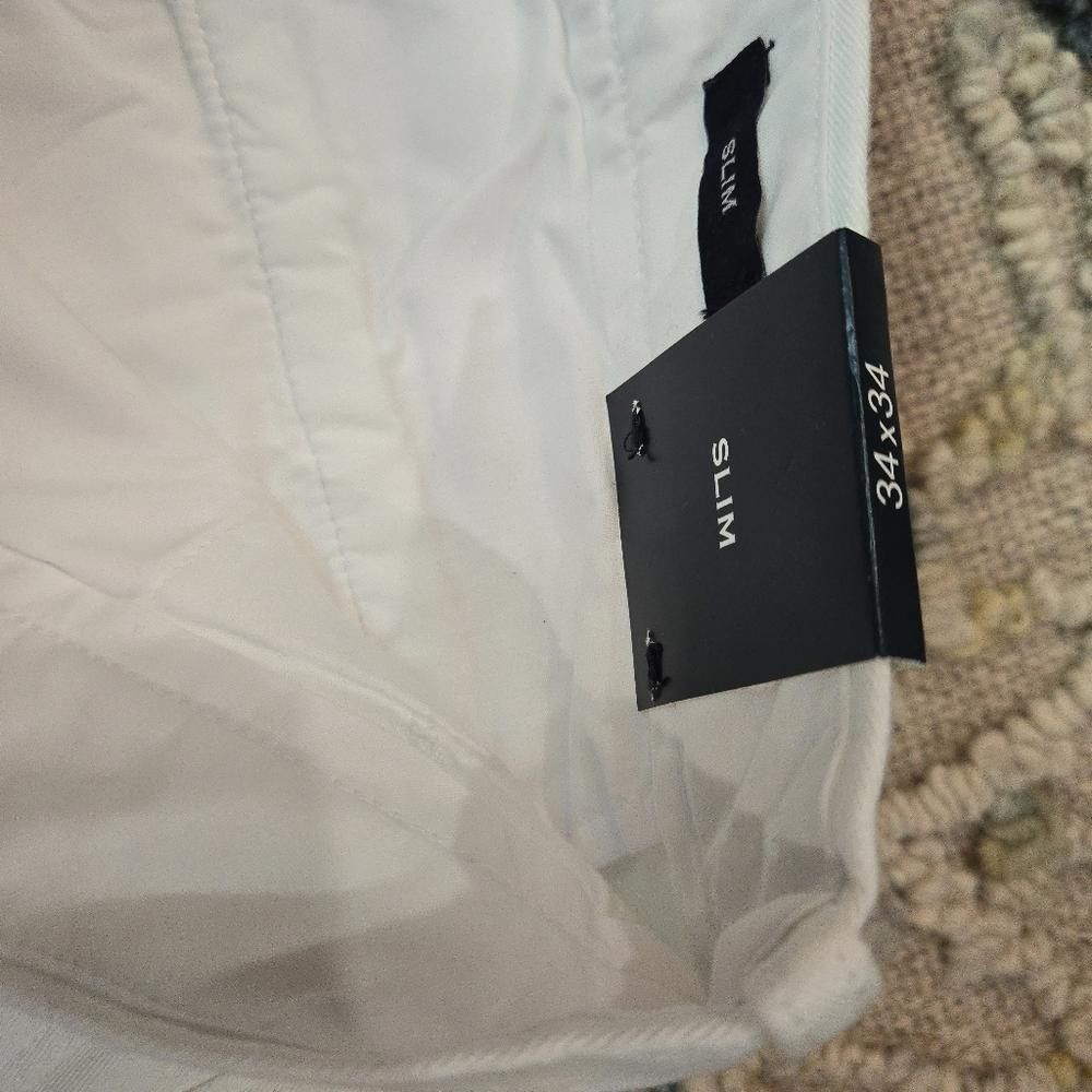 J.Crew J Crew Slim Fit Flex Chino Pant in White Size US 34 / EU 50 - 4 Thumbnail