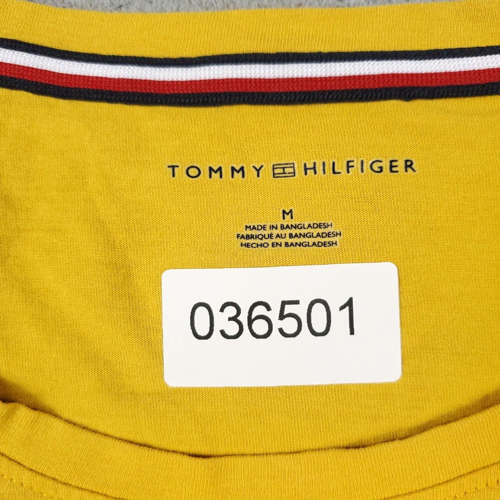 Tommy Hilfiger Tommy Hilfiger Women's T-Shirt Medium Yellow Casual Short Sleeve Crew Neck Logo Size M / US 6-8 / IT 42-44 - 8 Thumbnail