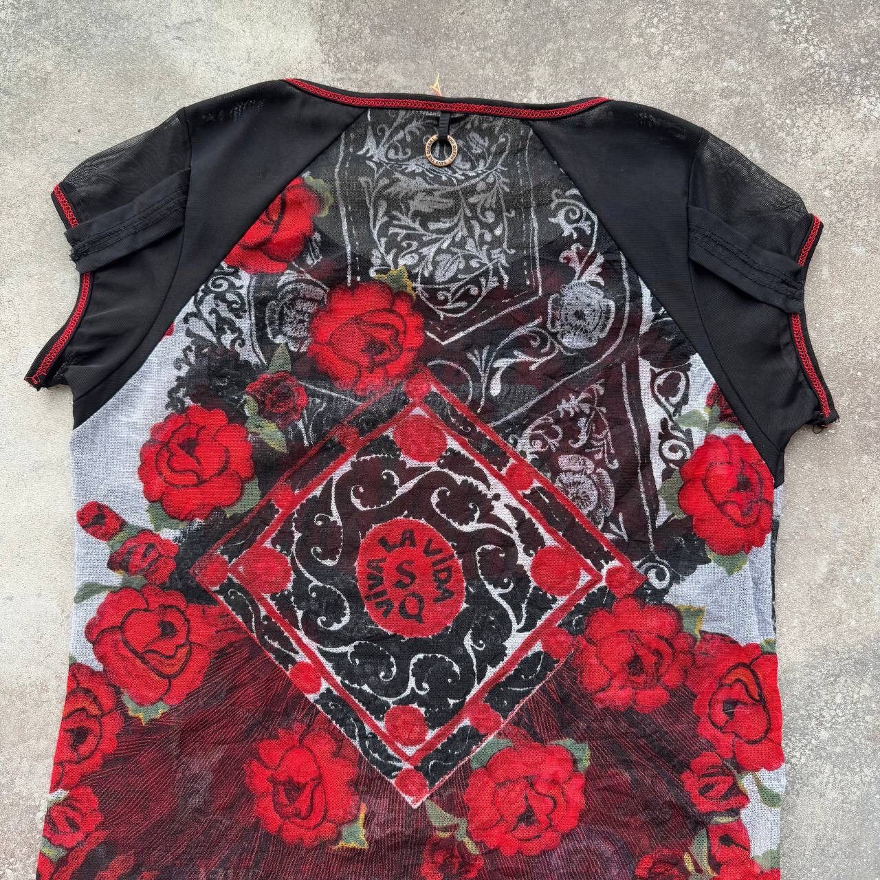 Hysteric Glamour × Japanese Brand × Vintage Save the Queen Y2K Crazy Mesh T-Shirt Size M / US 6-8 / IT 42-44 - 10 Thumbnail