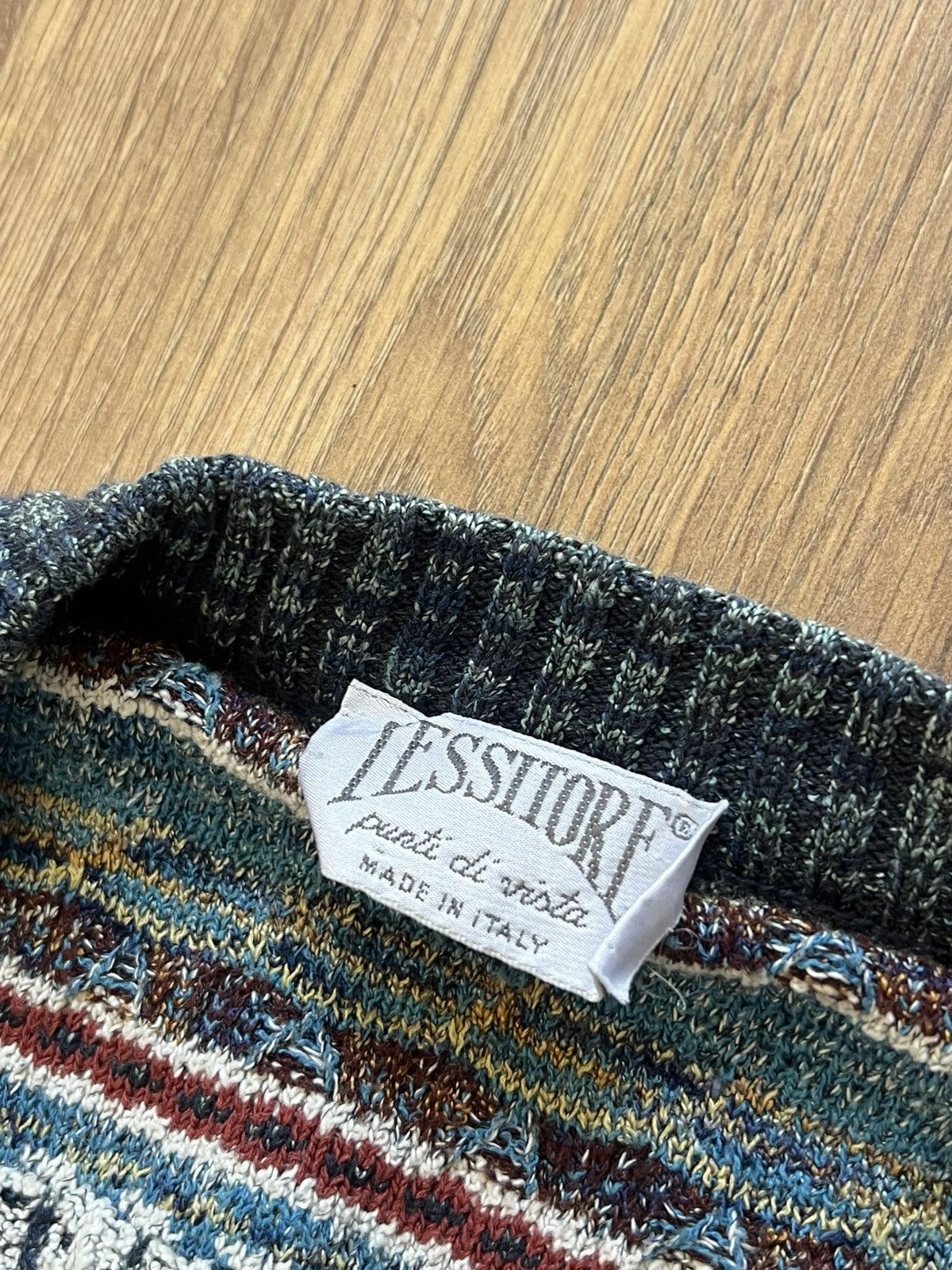 Vintage Lessitore Knit Cardigan (Made in Italy) Size US L / EU 52-54 / 3 - 4 Thumbnail