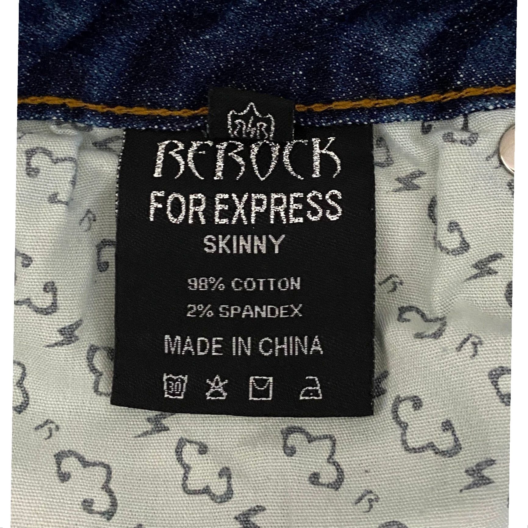 Express Express Jeans Rerock Women's Size 6 Blue Skinny Distressed Stretch Whiskers Size 28" / US 6 / IT 42 - 4 Thumbnail