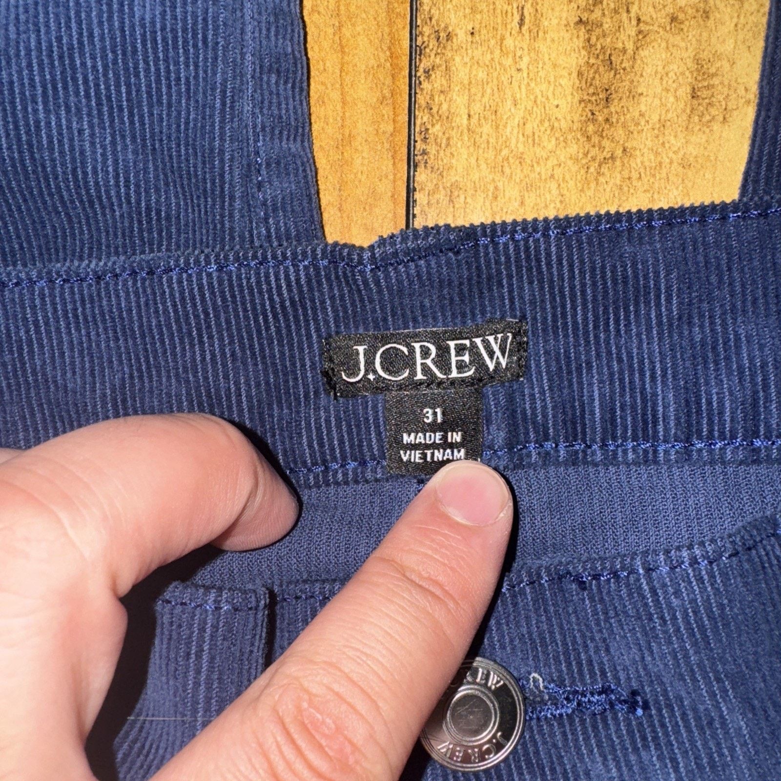 J.Crew × Vintage J Crew Corduroy Pants Blue 34x29.5 Size US 34 / EU 50 - 5 Thumbnail