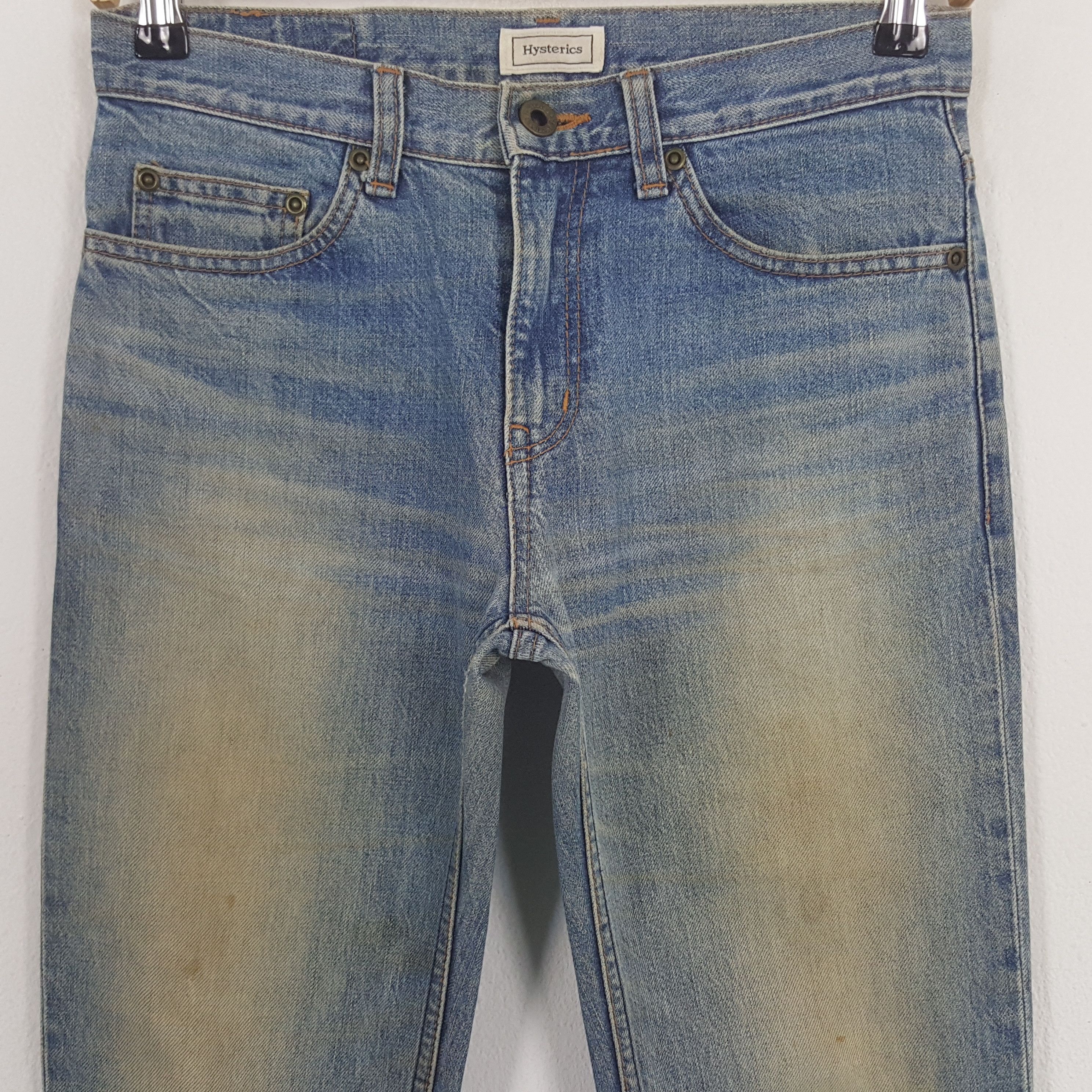 Hysteric Glamour × Japanese Brand × Vintage Vintage Hysteric Glamour Custom Art Logo Denim Jeans Size US 27 - 5 Thumbnail