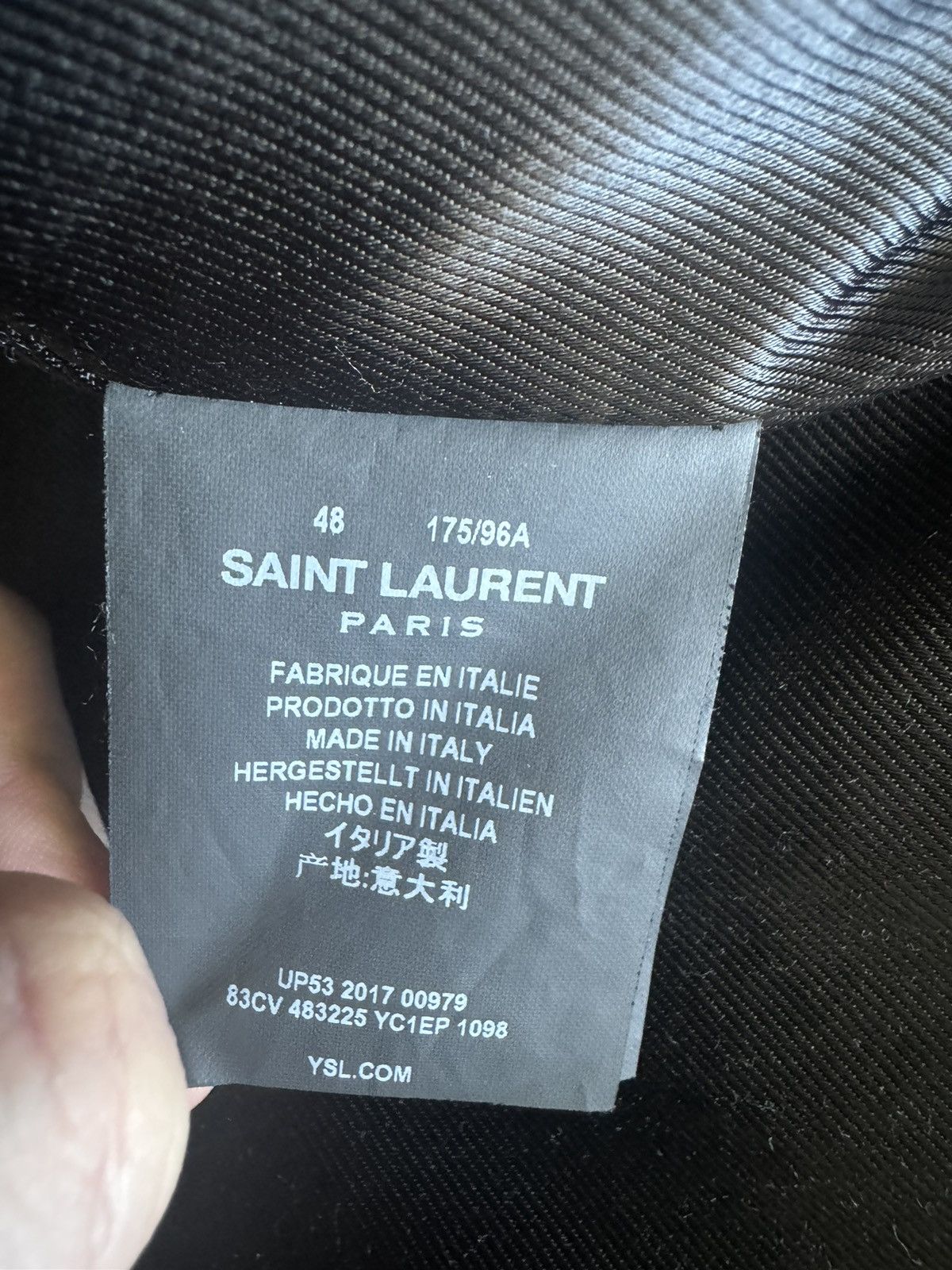 Saint Laurent Paris Saint Laurent Paris No Smoking L01 Leather Jacket Hedi Size US M / EU 48-50 / 2 - 9 Thumbnail
