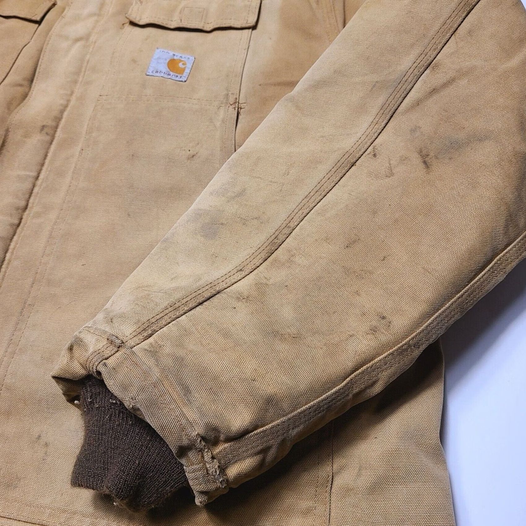 Carhartt VINTAGE Carhartt 100 Years 1989 Canvas Work Jacket Beige Mens Size 3XL Made USA Size US XXL / EU 58 / 5 - 7 Thumbnail