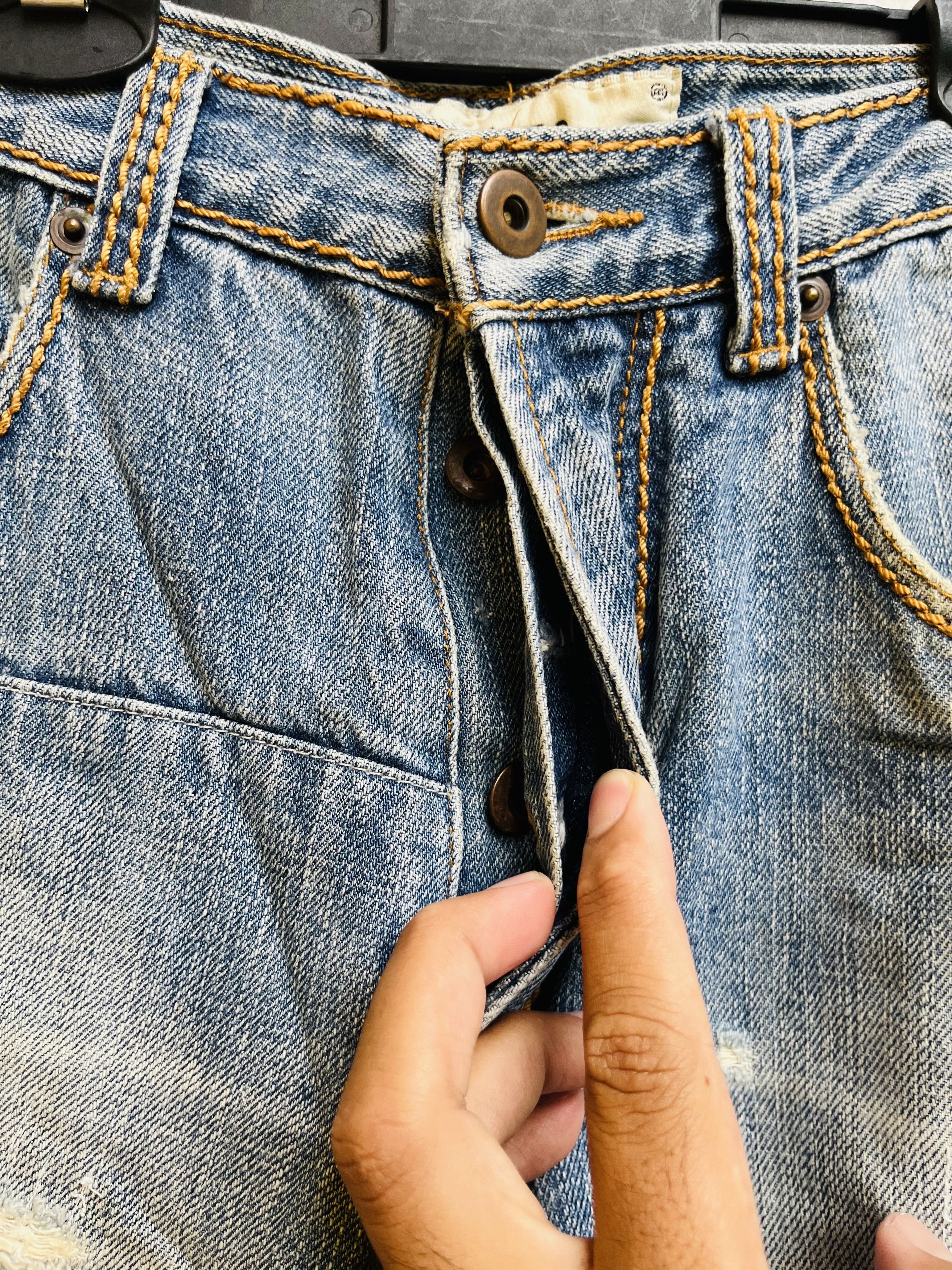 Japanese Brand × Vintage Vintage Nero Distressed Japanese Designer Fashion Style Size US 30 / EU 46 - 7 Thumbnail
