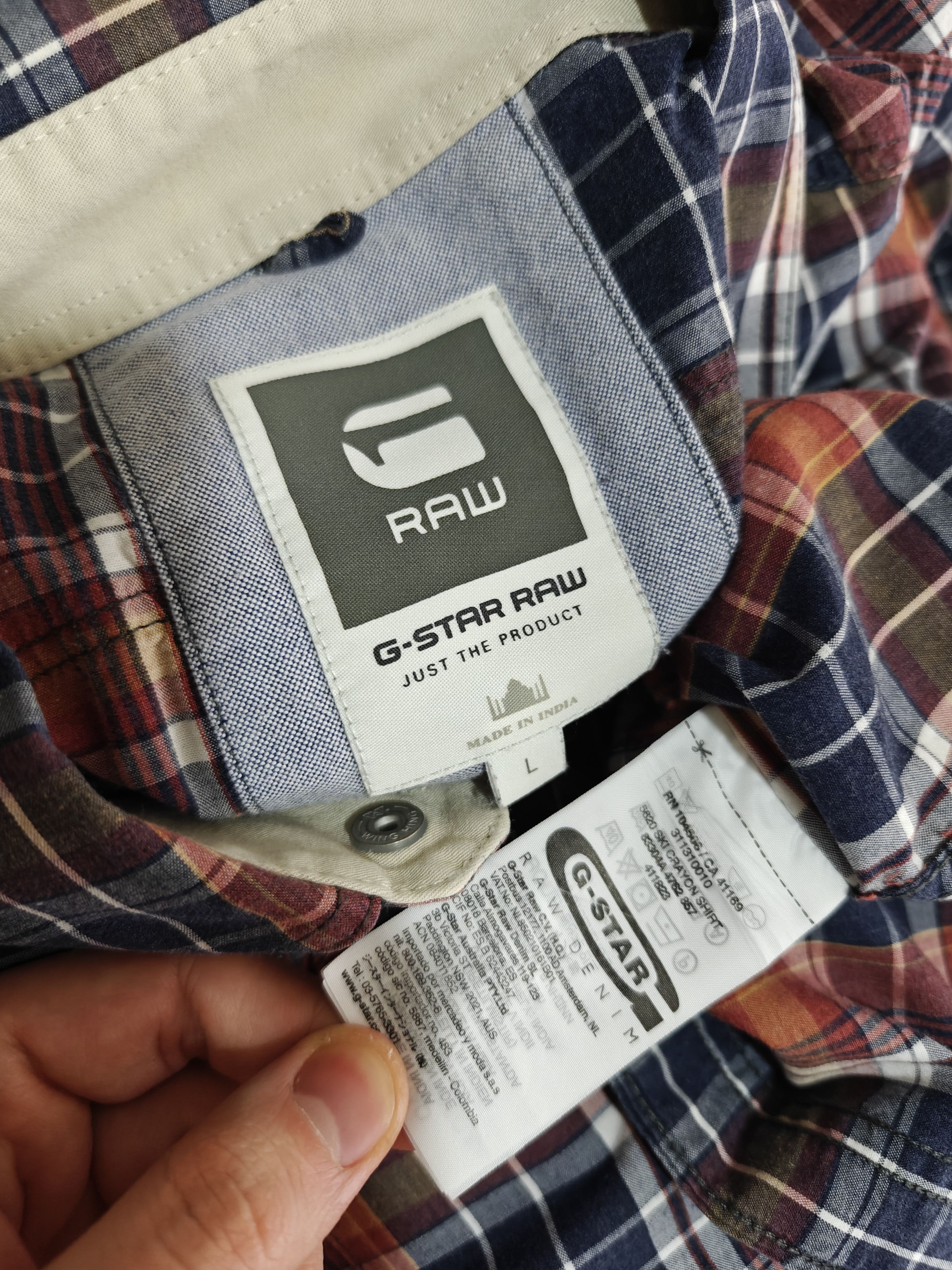 G-Star G-Star Raw SKI Crayon Shirt Check Snap size L Size US L / EU 52-54 / 3 - 10 Thumbnail