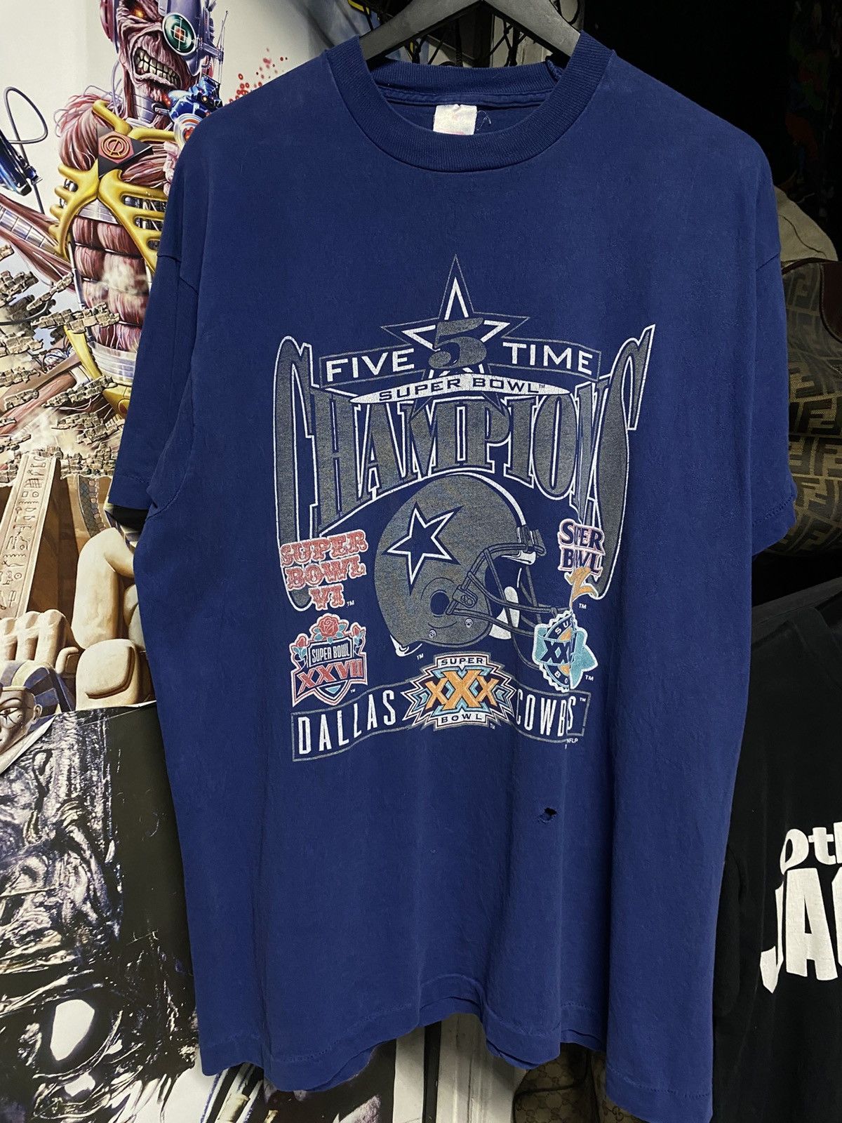 Vintage Vintage 90’s Dallas Cowboys Super Bowl Tee Shirt XLarge Size US XL / EU 56 / 4 - 1 Thumbnail