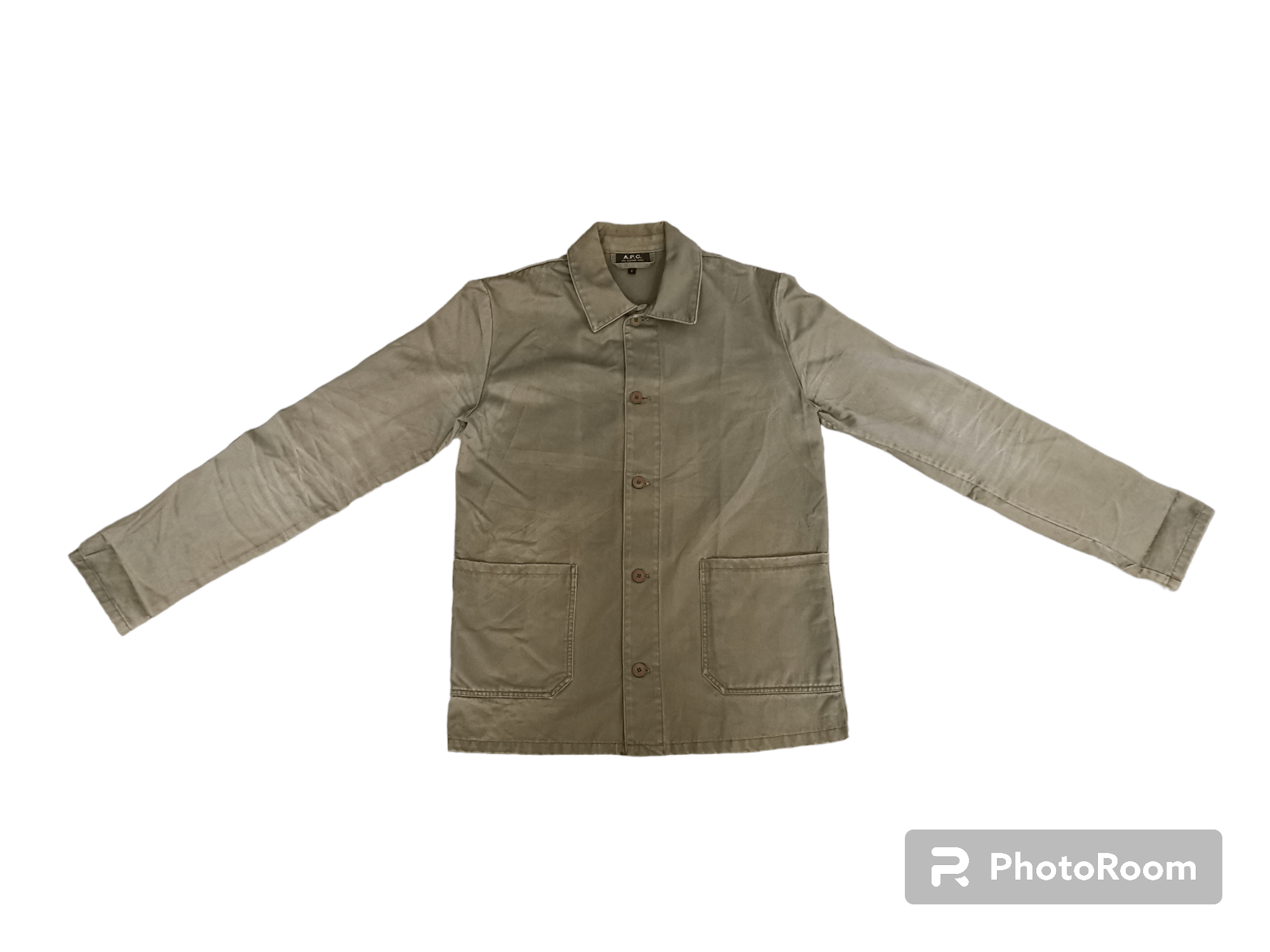 A.P.C. × Vintage 💥Steals💥 Vtg A.P.C. Faded Army Military Rare Jacket Size US S / EU 44-46 / 1 - 1 Thumbnail