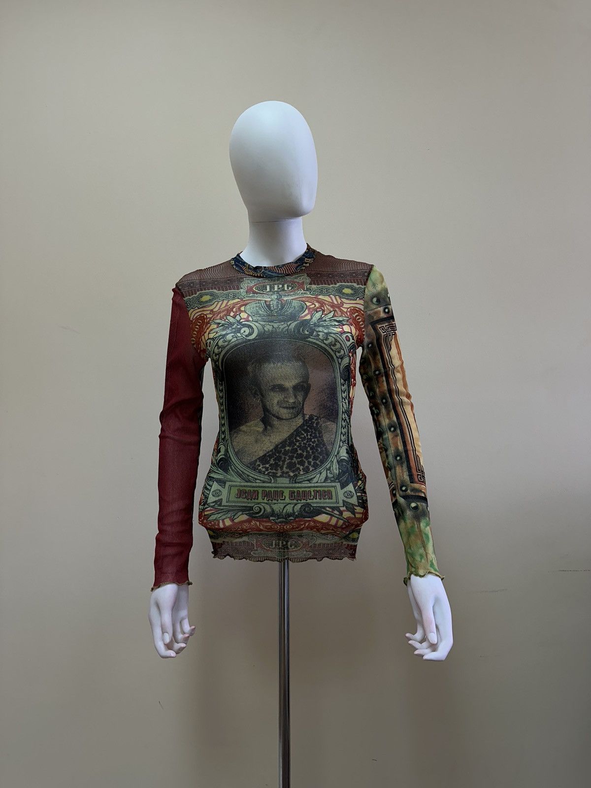 Jean Paul Gaultier Very Rare! Jean Paul Gaultier Ss96 Collage Mesh Shirt Size S Size S / US 4 / IT 40 - 1 Thumbnail