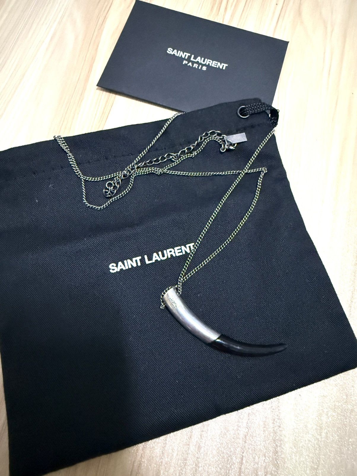 Saint Laurent Paris Saint laurent paris Silver horn mombasa necklace Size ONE SIZE - 4 Thumbnail