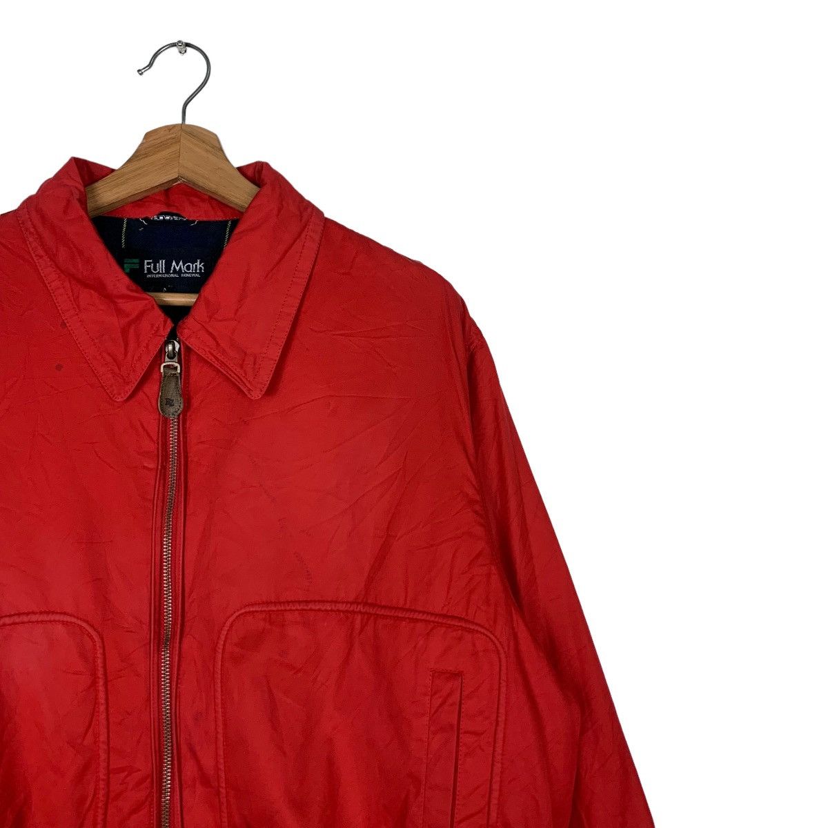 Japanese Brand Vintage FULL MARK Checked Lined Red Casual Jacket #0307-C14 Size US M / EU 48-50 / 2 - 6 Thumbnail