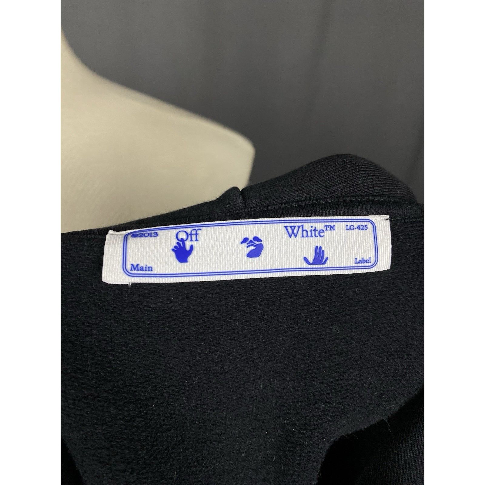 Off-White Off-White Auth Mona Lisa Big Logo Men's Black Hoodie Sweater Size US L / EU 52-54 / 3 - 9 Thumbnail