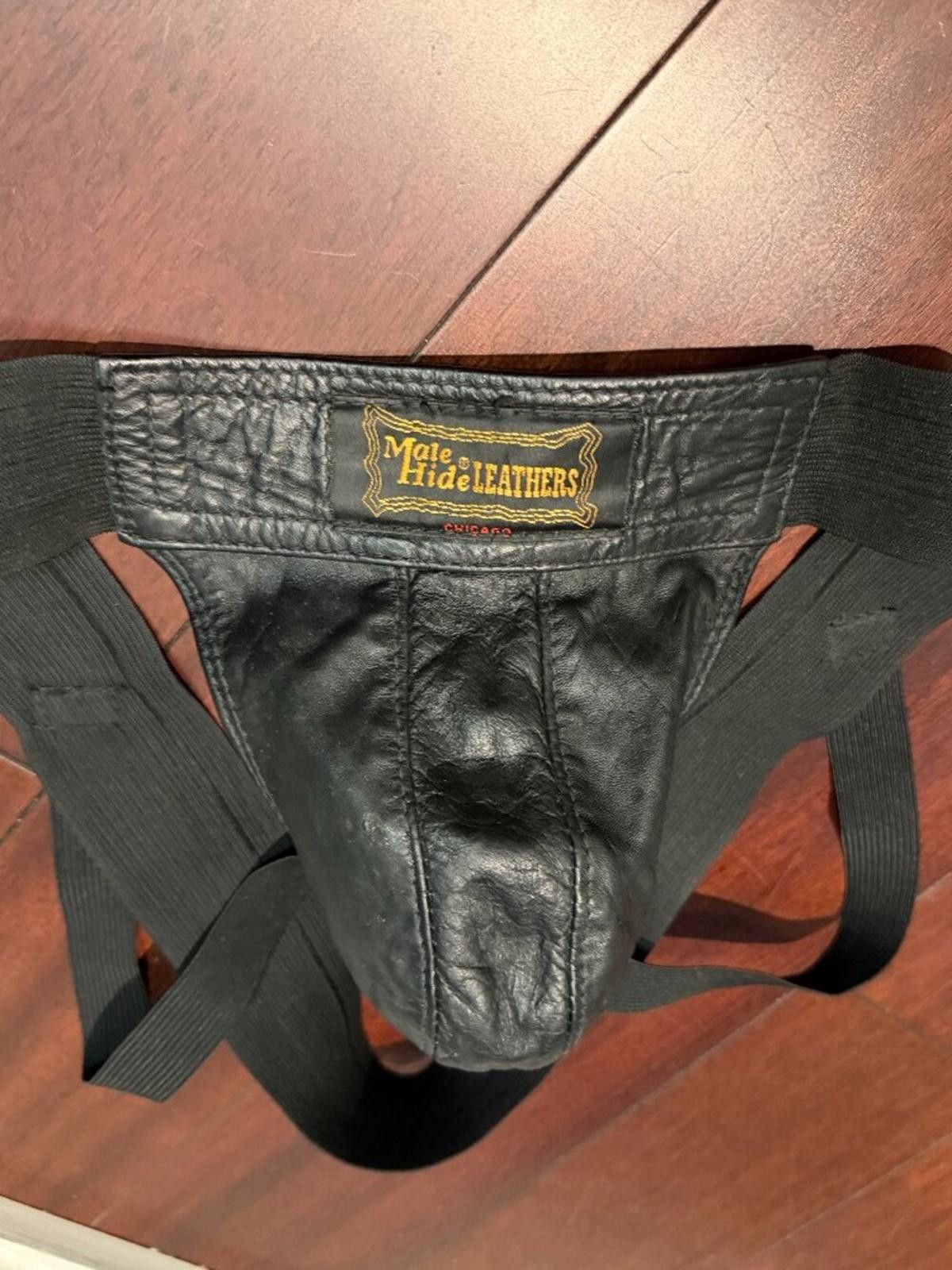 Other Male hide Leathers Chicago Men’s Leather Jockstrap Vintage Size ONE SIZE - 8 Thumbnail