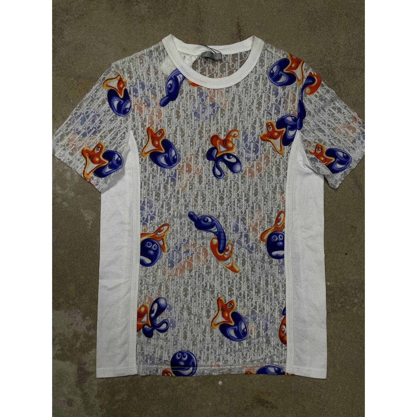 Dior Dior Lace Tee White Orange Blue Small Used Size US S / EU 44-46 / 1 - 1 Thumbnail