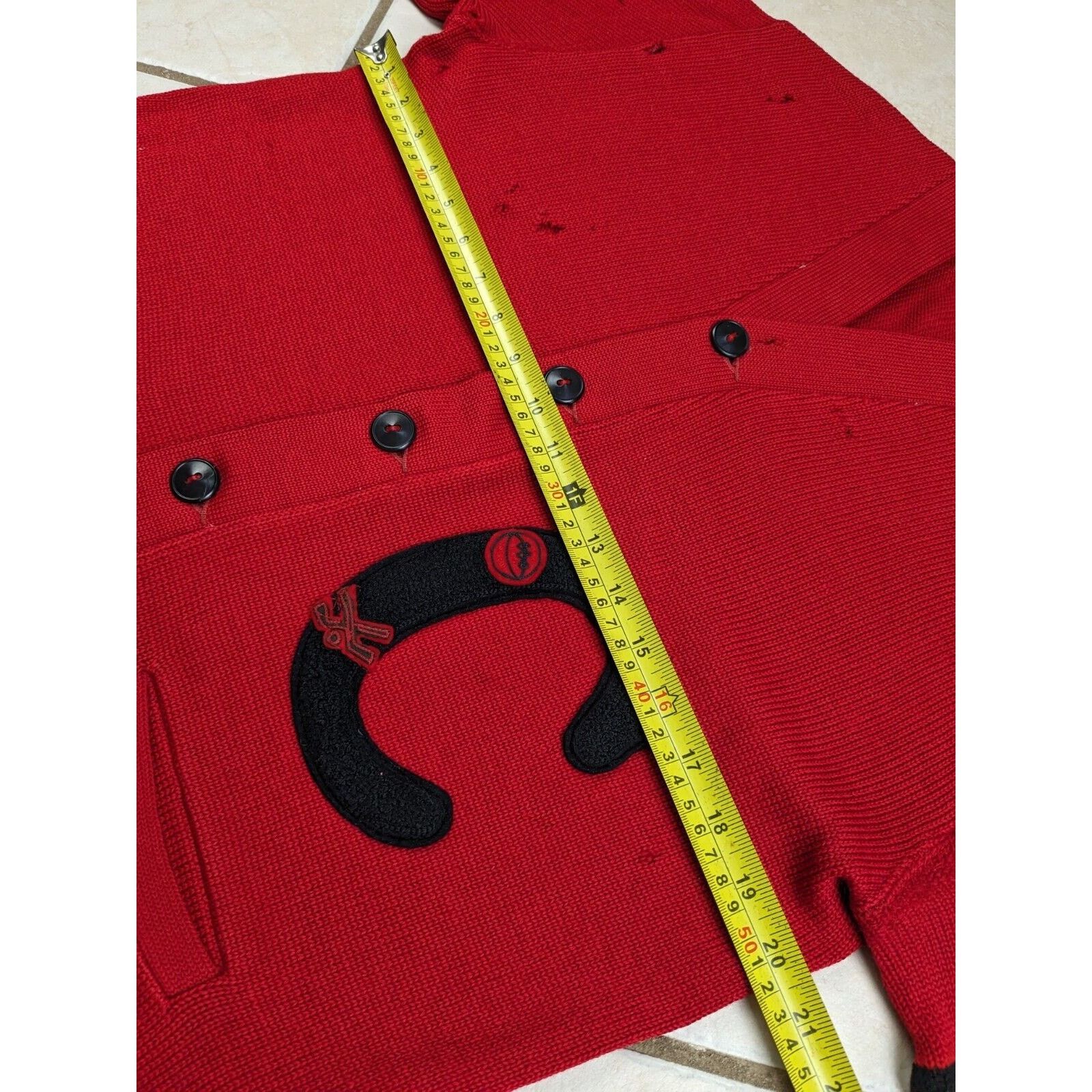 Other Vtg 1950s Art Knitting Mill Sweater Letterman Cardigan Size M / US 6-8 / IT 42-44 - 9 Thumbnail