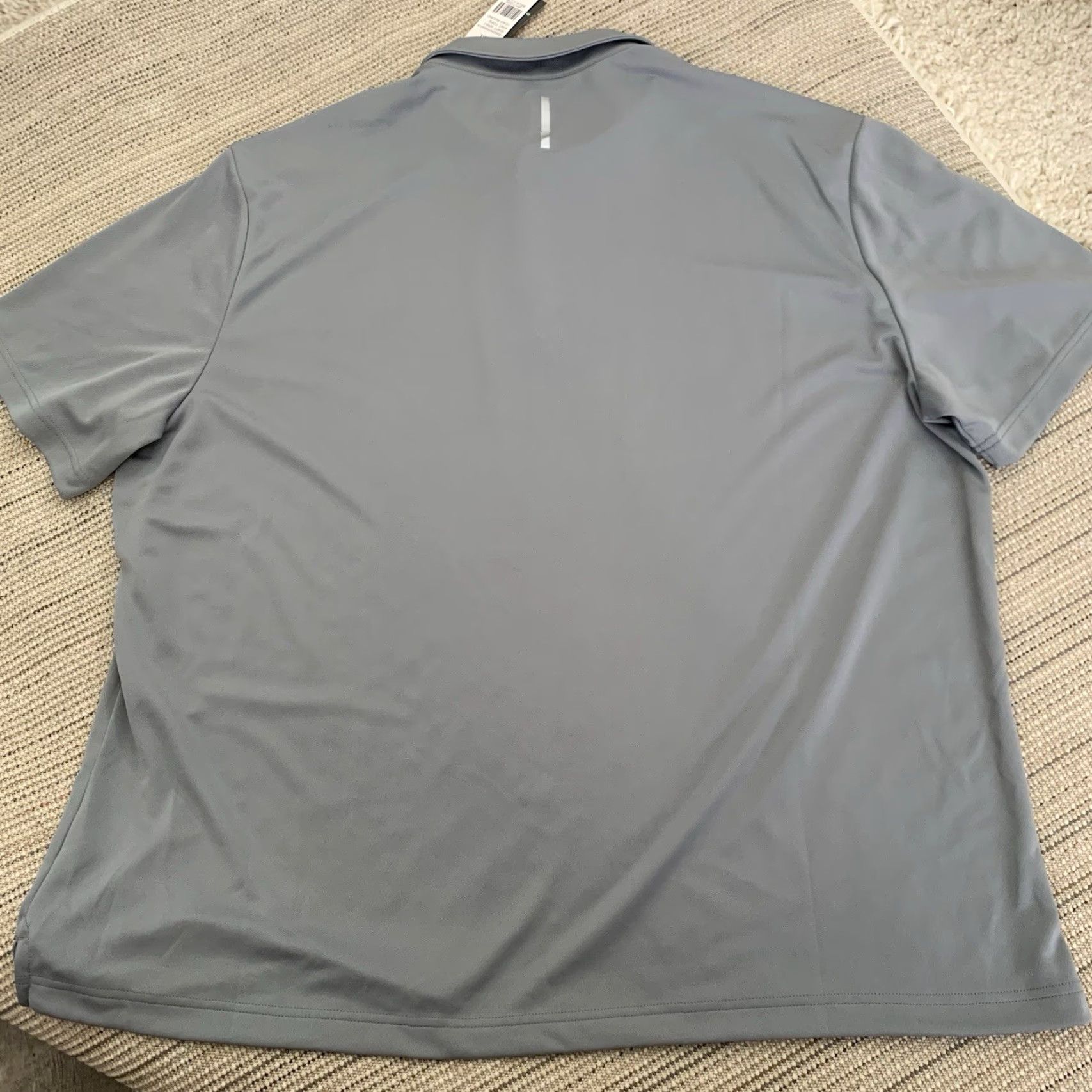 Vintage Zelos Polo Shirt Mens 2XL Gray Knit Moisture Wicking Quick Dry Polo Golf NEW Size US XXL / EU 58 / 5 - 5 Thumbnail