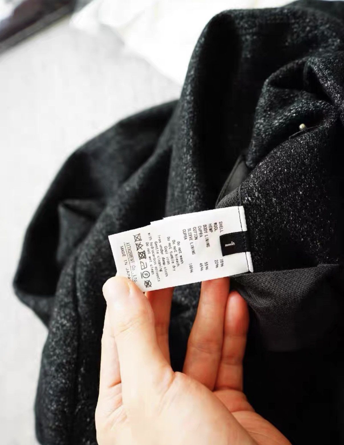 Kazuki Kuraishi Kazuyuki Wool Blend Heather Jacket / Blazer Size US XS / EU 42 / 0 - 8 Thumbnail
