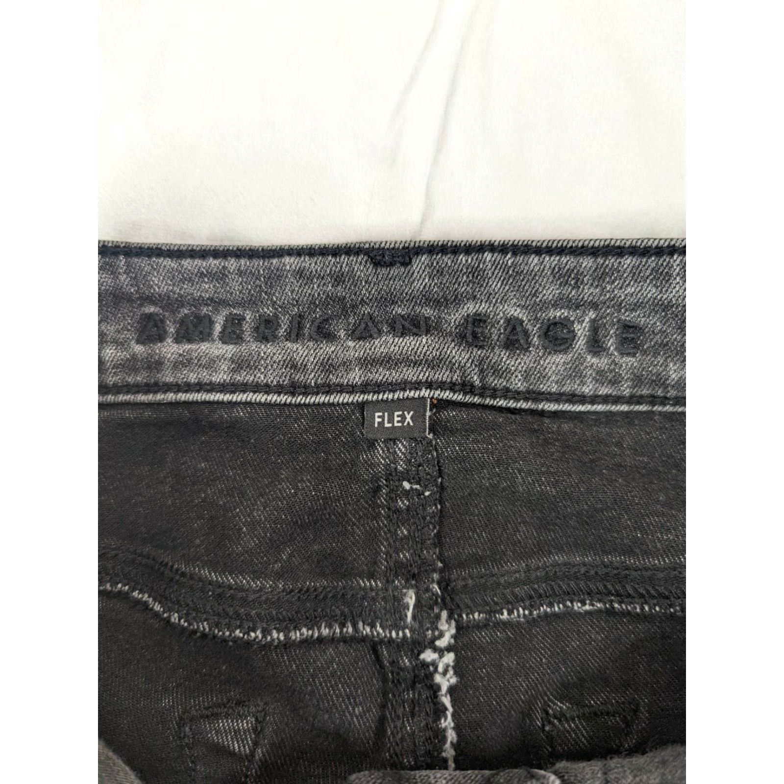 American Eagle Outfitters American Eagle Men’s Flex Stretch Denim Jeans 28X32 Distressed Black Wash M3J Size US 28 / EU 44 - 3 Thumbnail