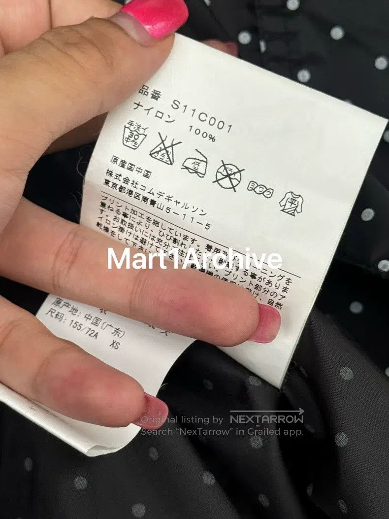 Comme des Garcons Comme Des Garcons Polka Dot Belted Trench Coat Size XS / US 0-2 / IT 36-38 - 6 Thumbnail
