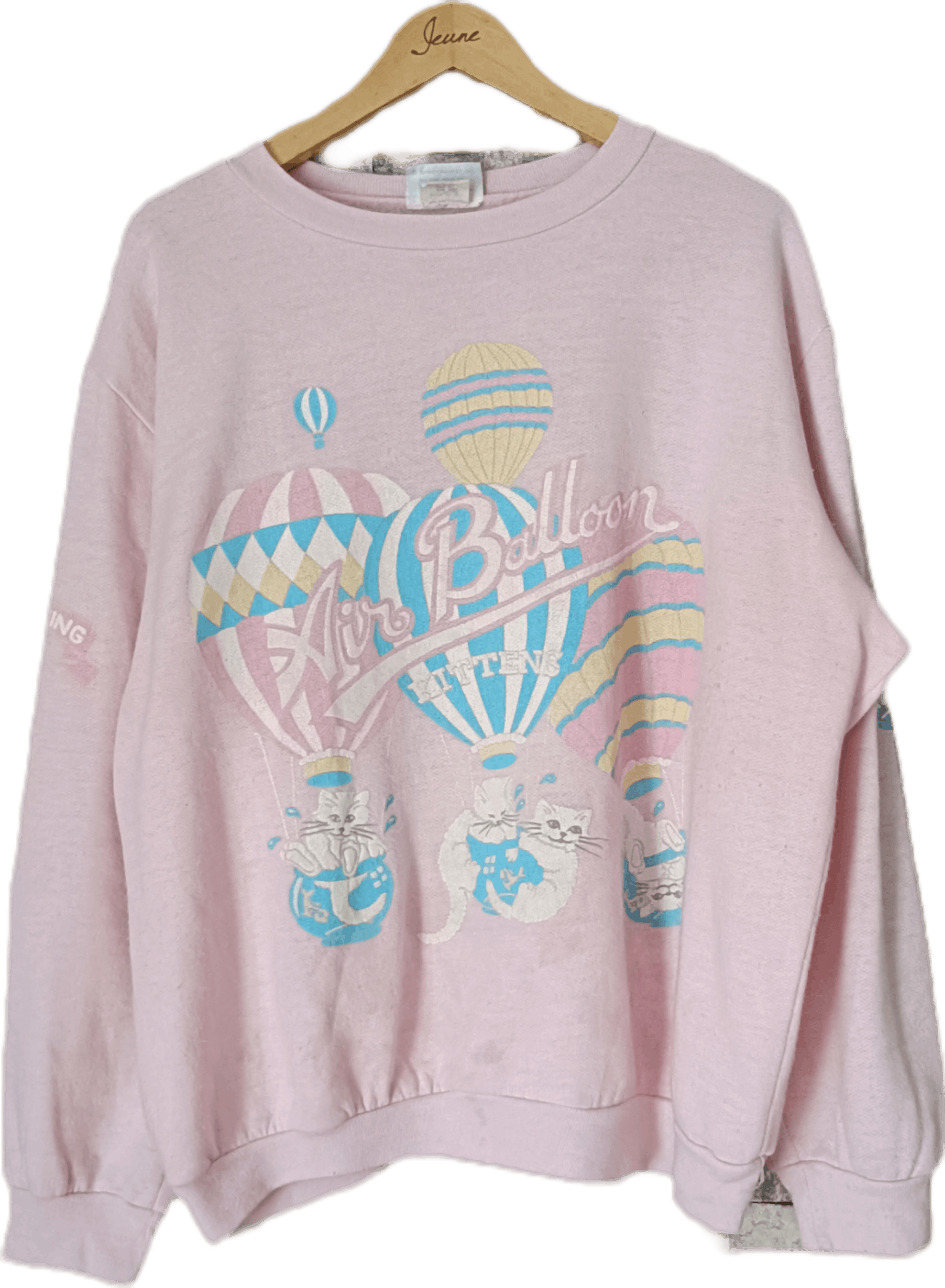 Vintage Vintage scarab San Francisco cats balloon oversized sweater Size ONE SIZE - 1 Thumbnail