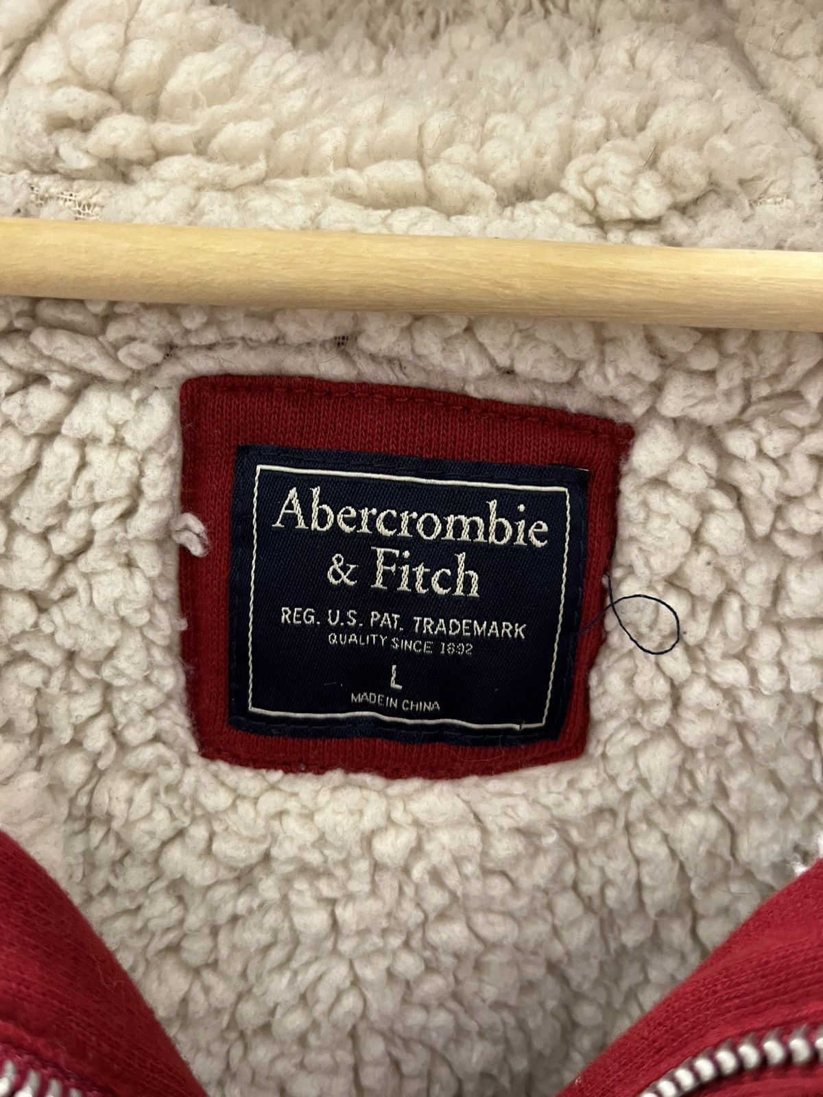If Six Was Nine Vintage Abercrombie Fur Y2K Zip Hoodie LGB I6W9 Style Red Size L / US 10 / IT 46 - 4 Thumbnail
