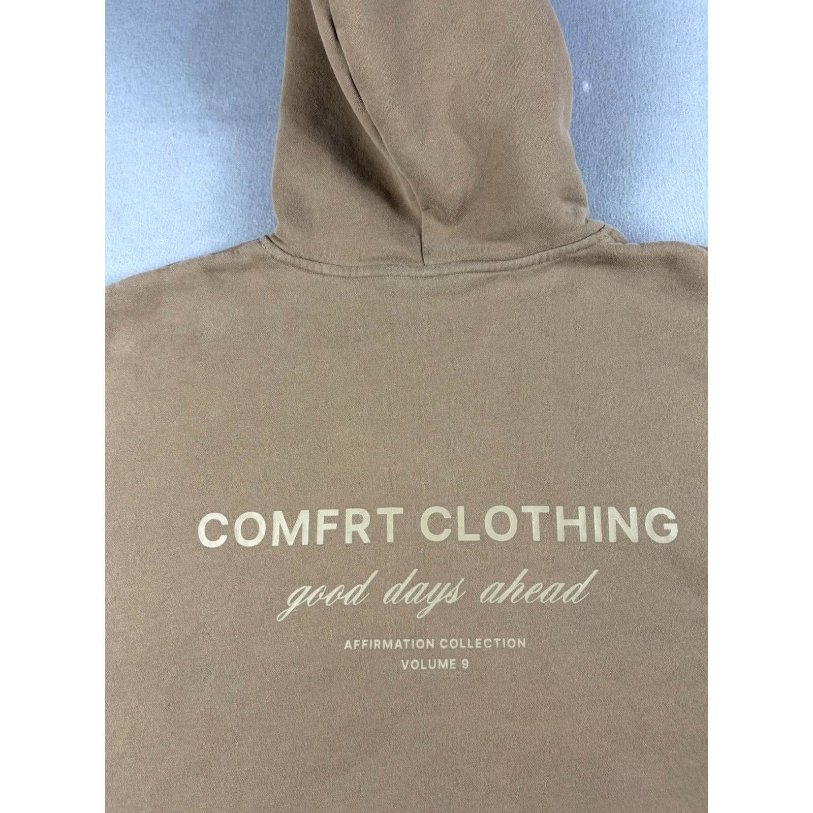 Vintage Comfrt Hoodie Mens XL Brown Fleece Pullover Relaxed Fit Logo Pocket Sweatshirt Size US XL / EU 56 / 4 - 5 Thumbnail