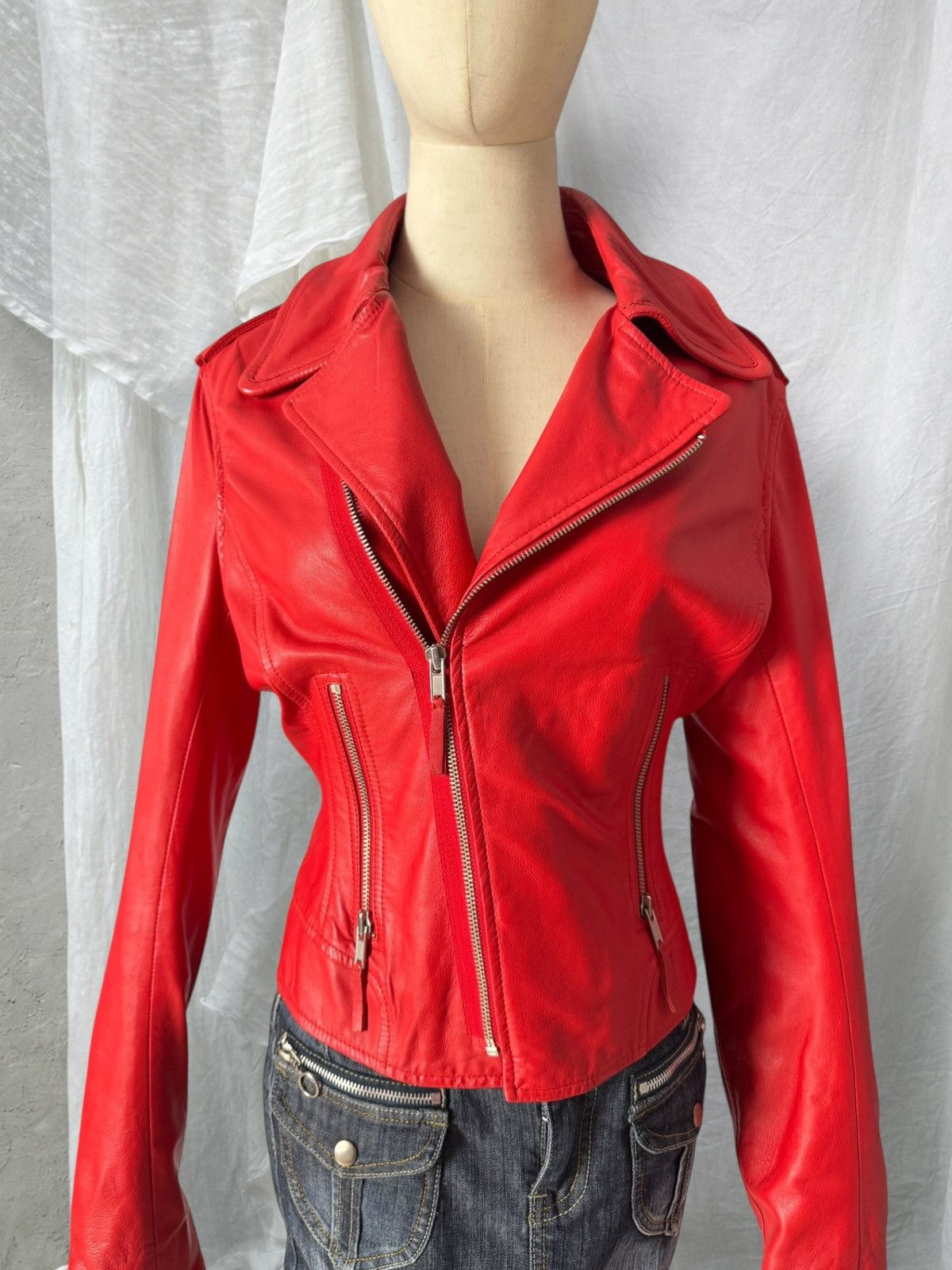 True Religion True Religion Vintage Y2K Leather Moto Jacket Size M / US 6-8 / IT 42-44 - 1 Thumbnail