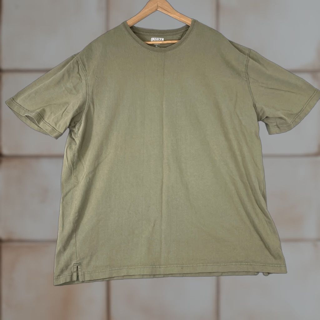 Duluth Trading Company Duluth Trading Co Longtail T Shirt Mens XL Green Short Sleeve Cotton Workwear Size US XL / EU 56 / 4 - 1 Thumbnail