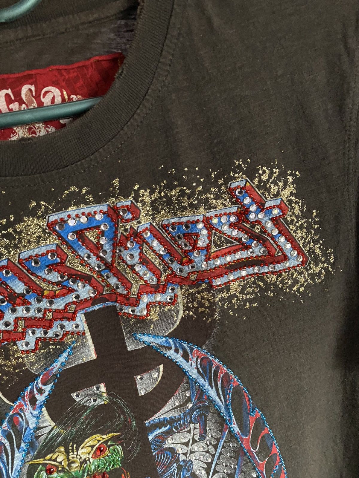 Band Tees × Judas Priest × Ringspun Ed hardy style Ringspun Judas Priest Single Stitch tshirt Size US M / EU 48-50 / 2 - 3 Thumbnail