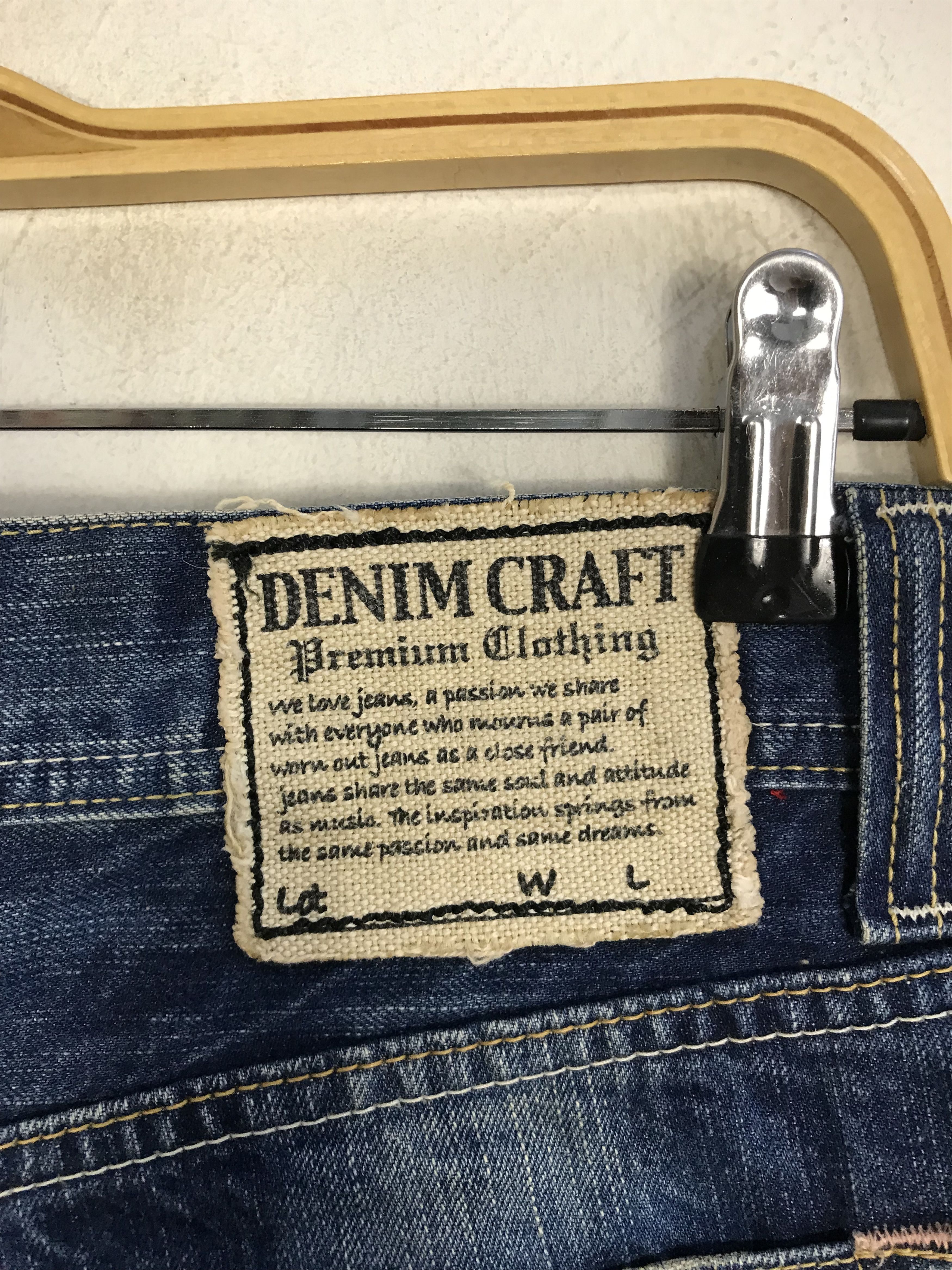 Japanese Brand × Vintage Vintage Denim Craft Premium Clothing Zipper Jeans Design Size US 31 - 12 Thumbnail